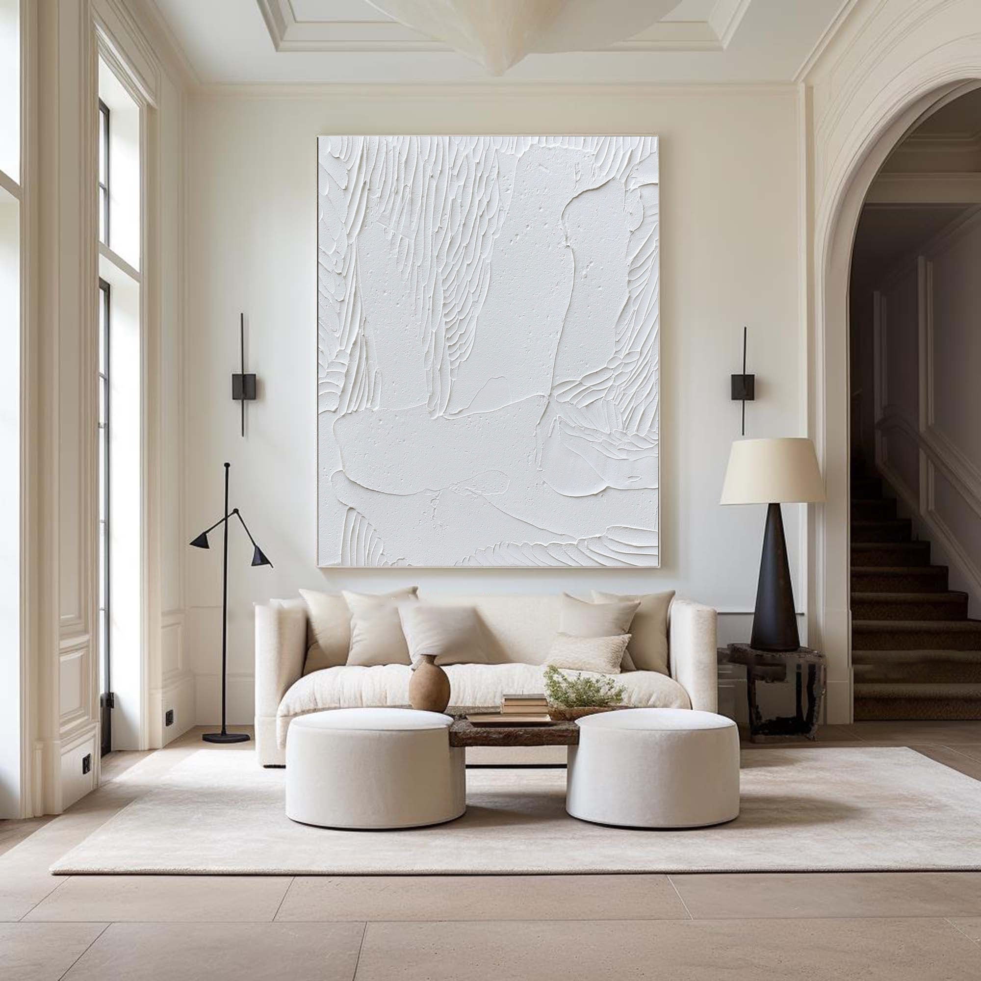 White Minimalist Painting #WM 024