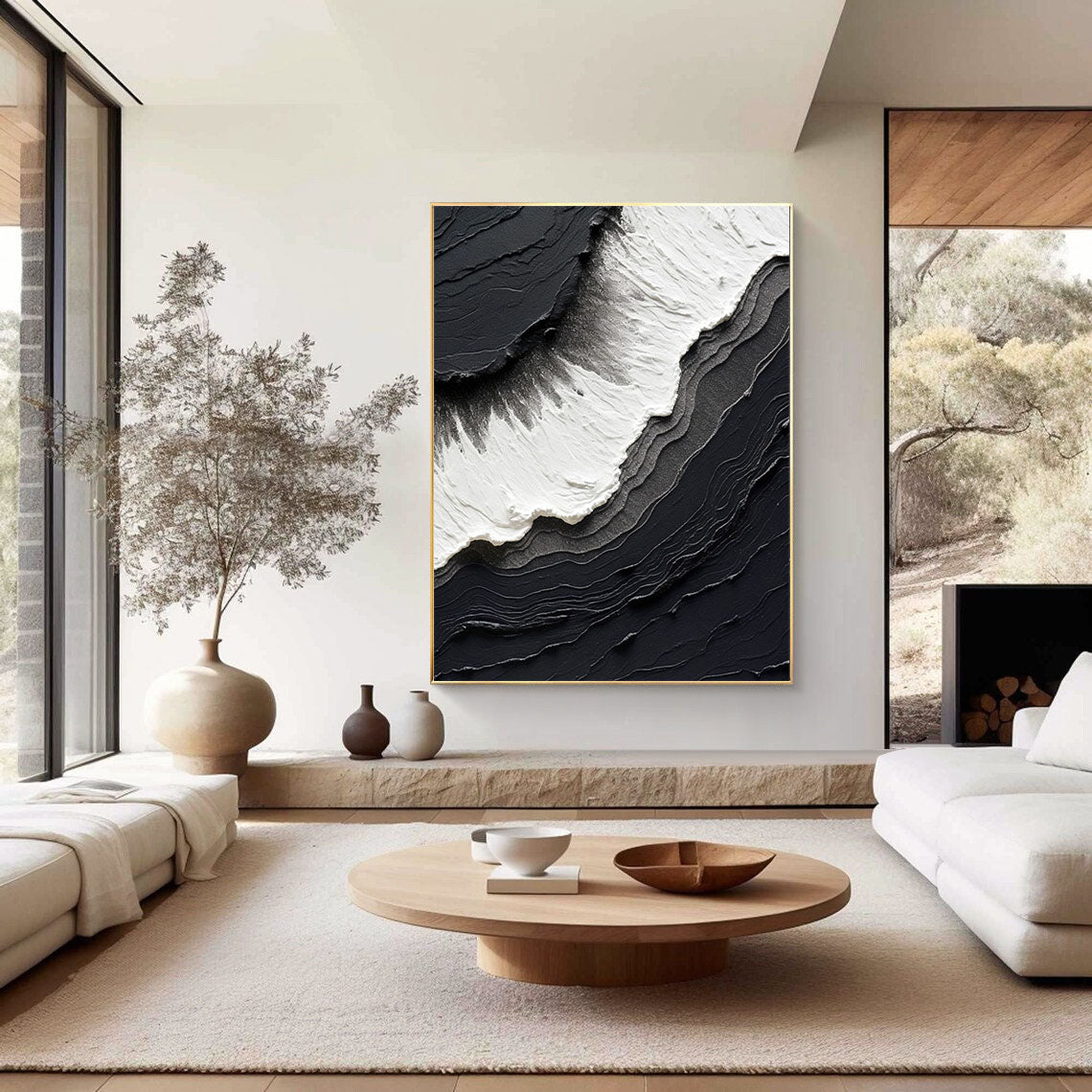 Black Minimalist Painting #BM 059