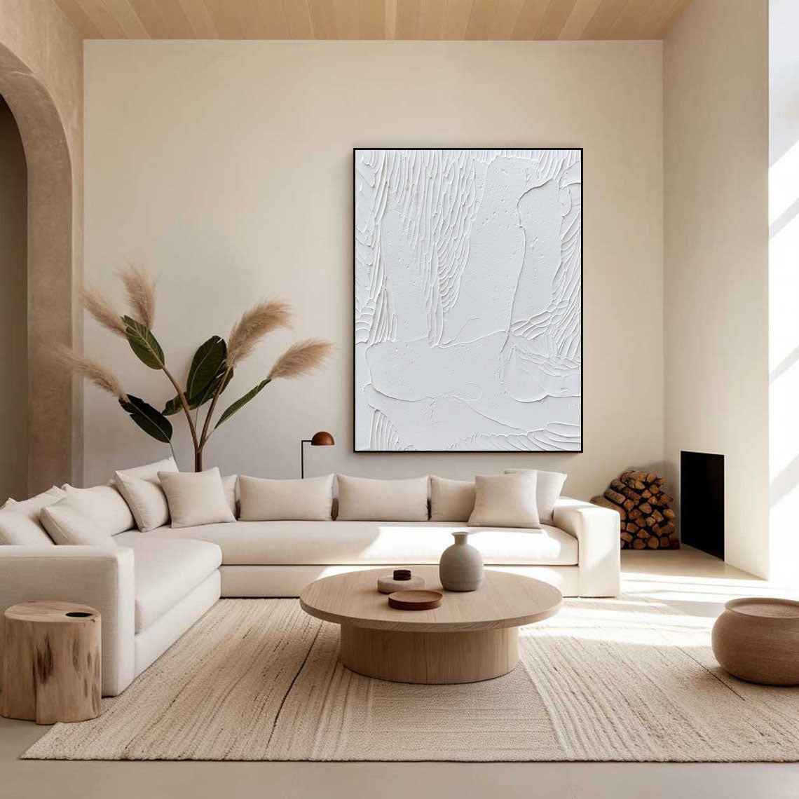 White Minimalist Painting #WM 024