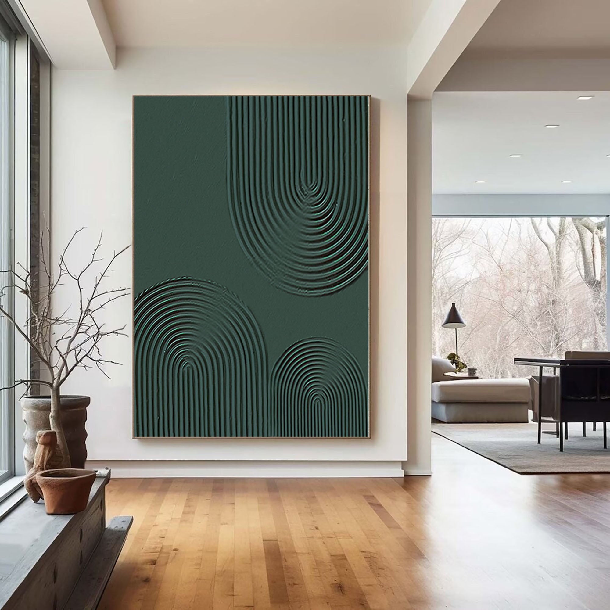 Modern Geometric Abstract Art Elegant Hallway Decoration #GM 014