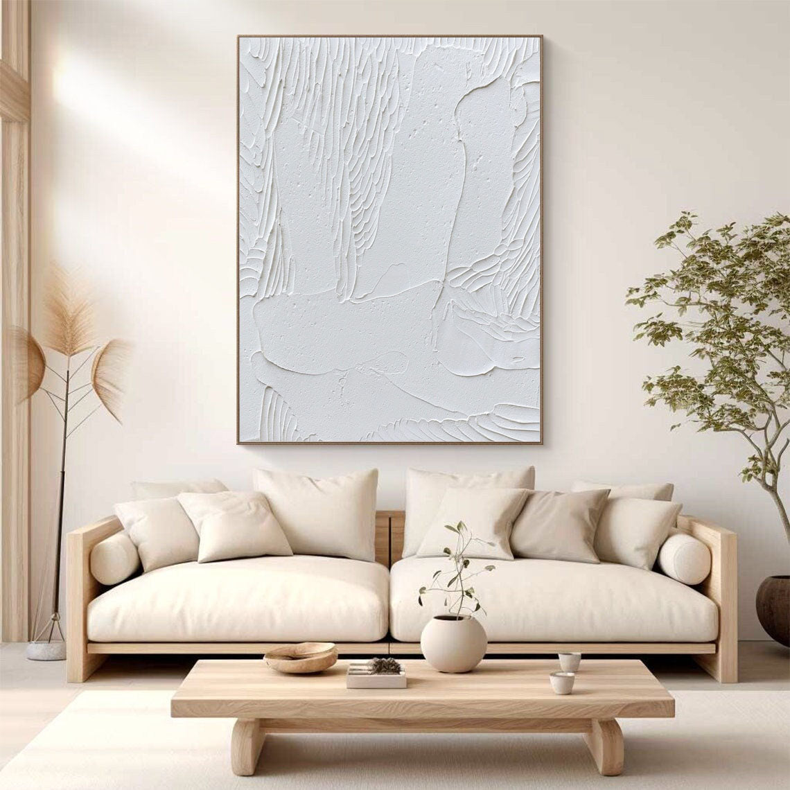 White Minimalist Painting #WM 024