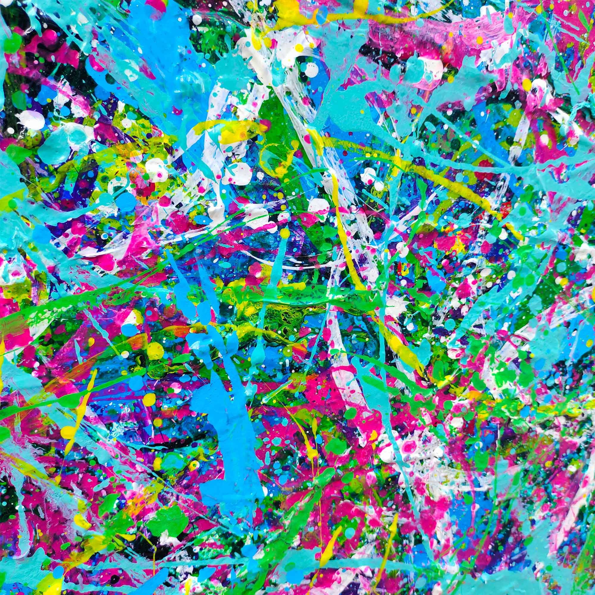 Blue Horizontal Abstract Art #IS80