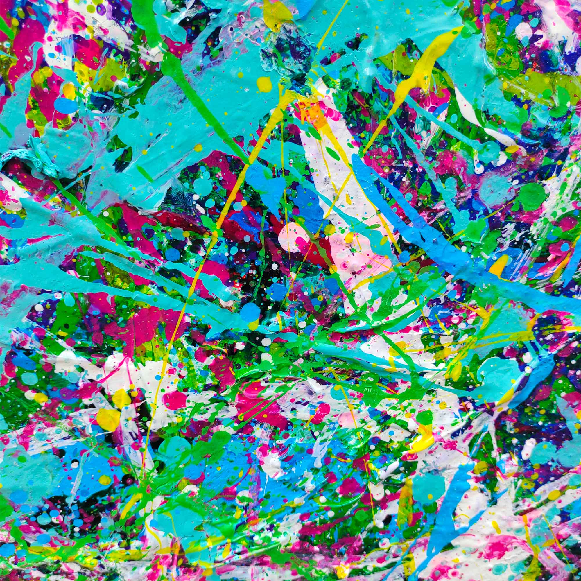 Blue Horizontal Abstract Art #IS80