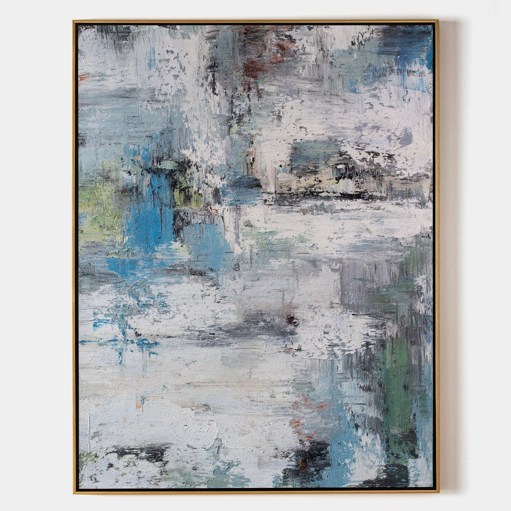 Blue And Green Abstract Art #ABAV37