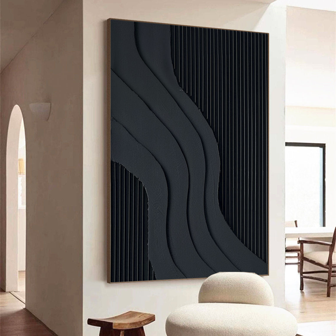Black Minimalist Painting #BM 050