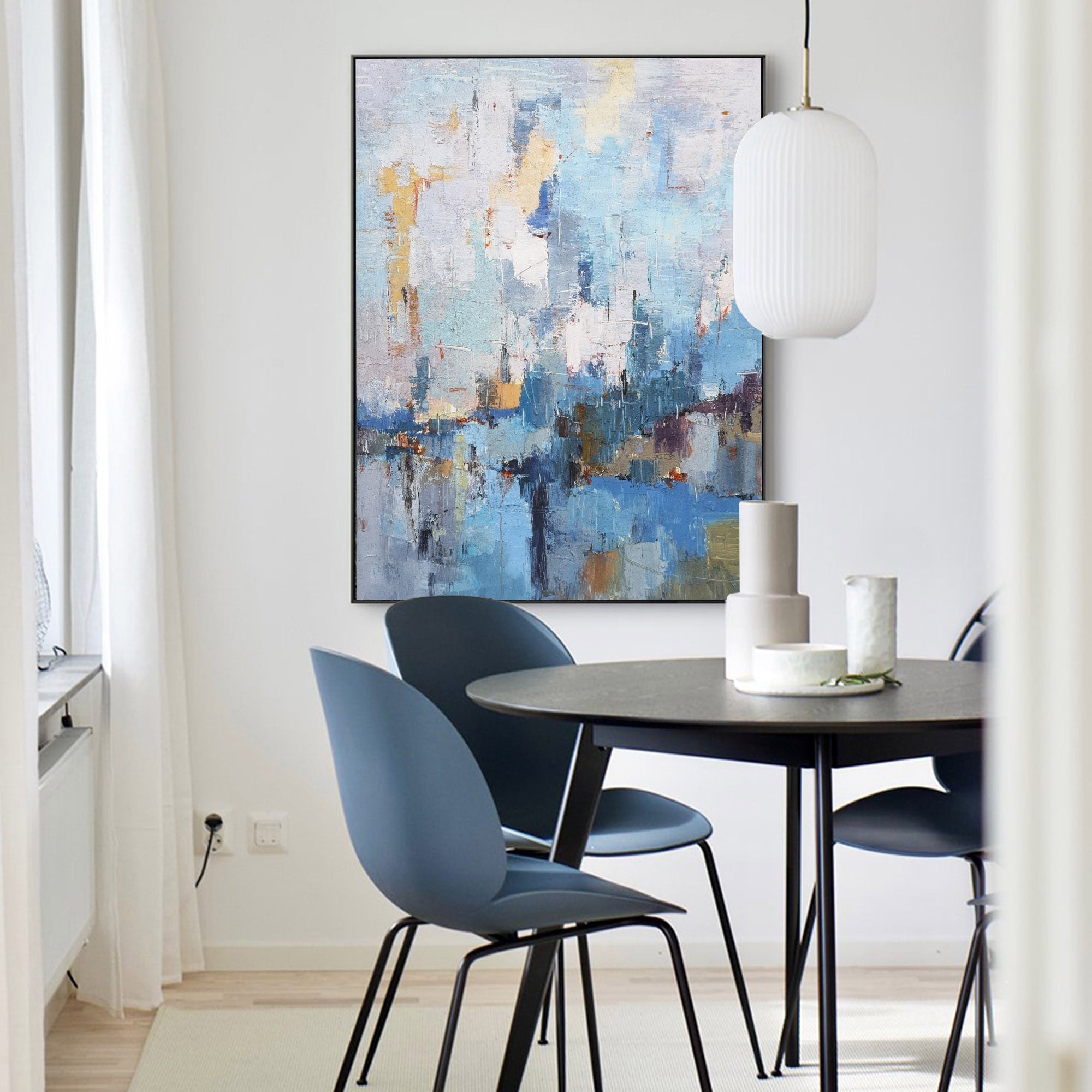 Peinture abstraite de paysage marin #ABSV07