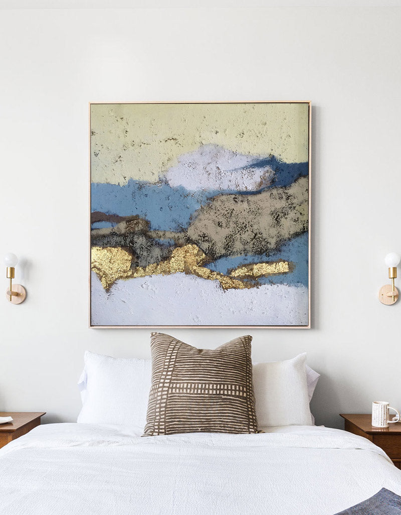 Gold Landscape Abstract Art #ABLS07