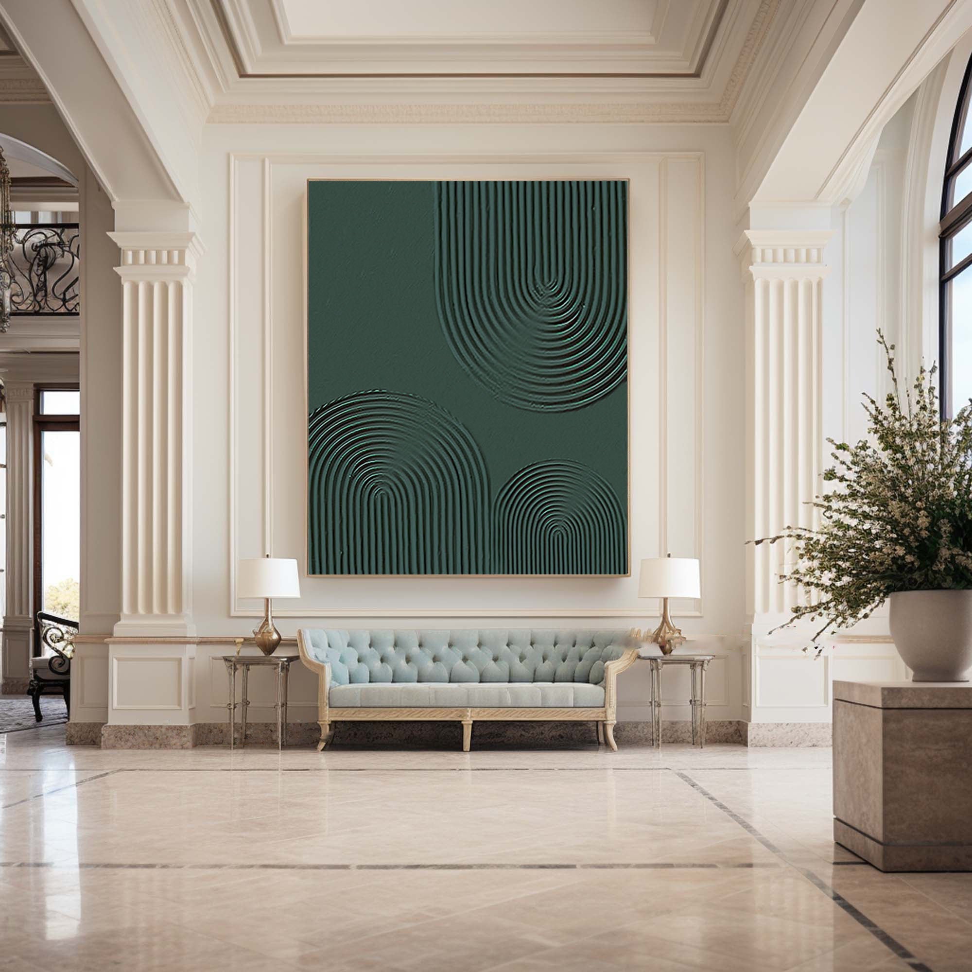 Modern Geometric Abstract Art Elegant Hallway Decoration #GM 014