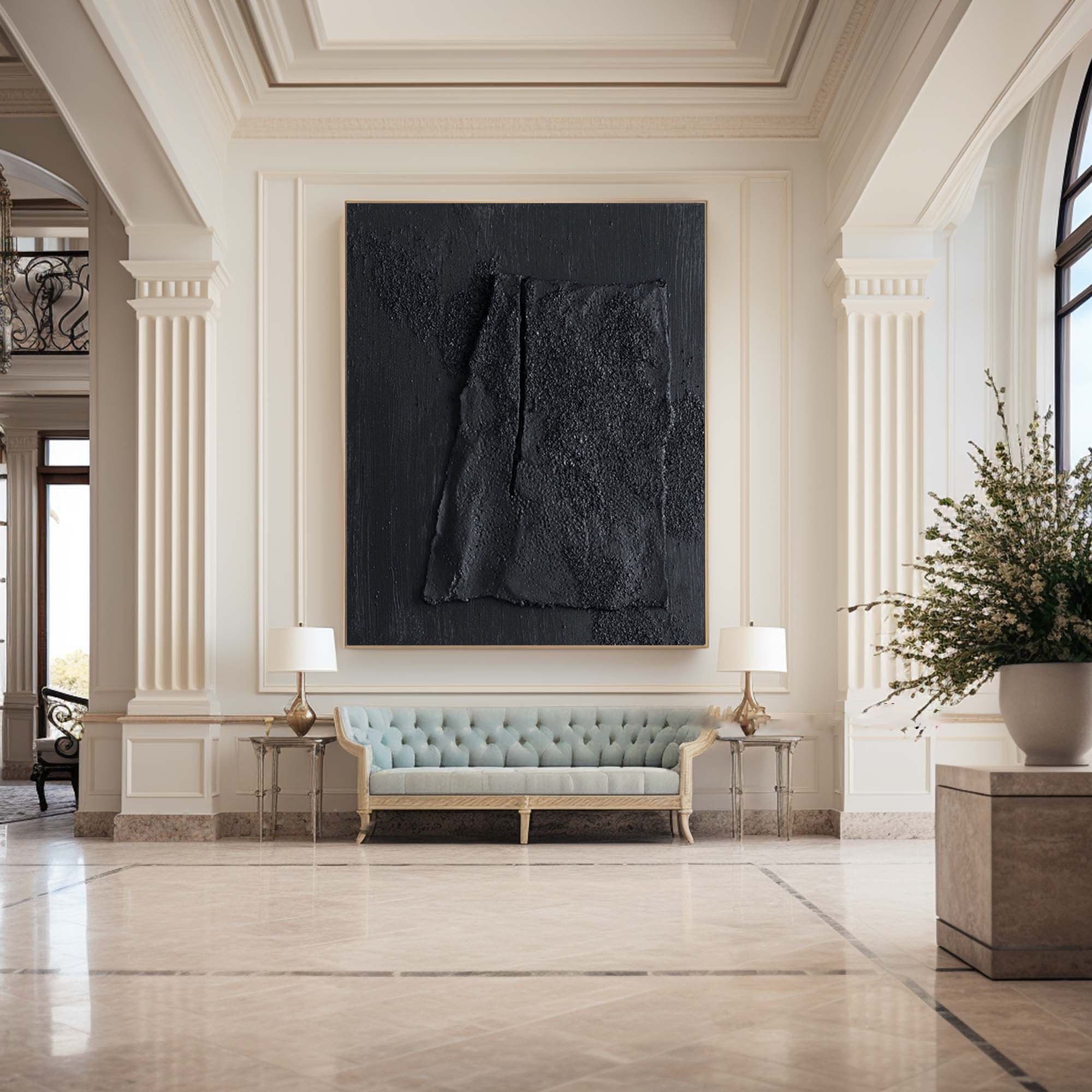 Black Minimalist Painting #BM 060
