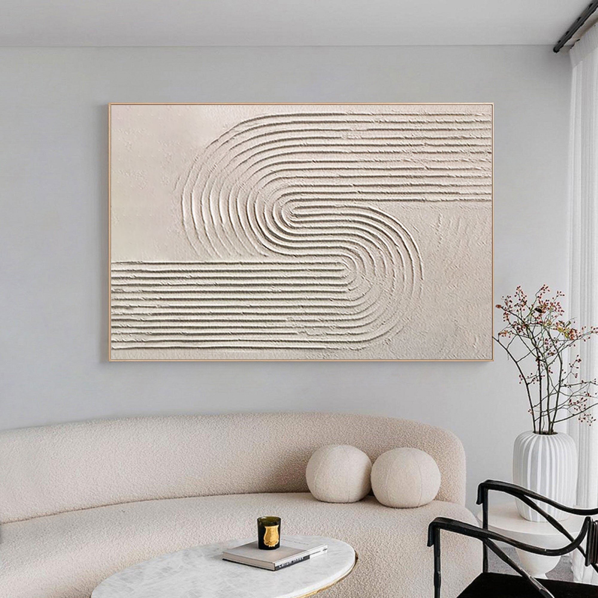 Beige & Brown Minimalist Painting #BBM 031