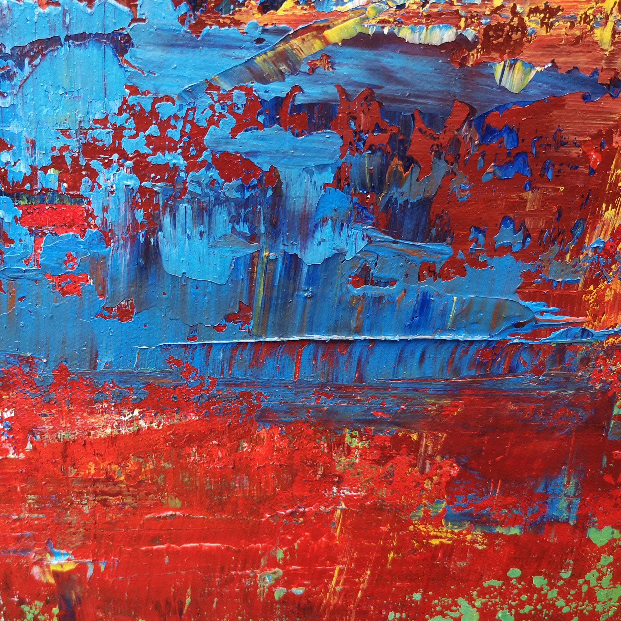 Red Abstract Art #IS07