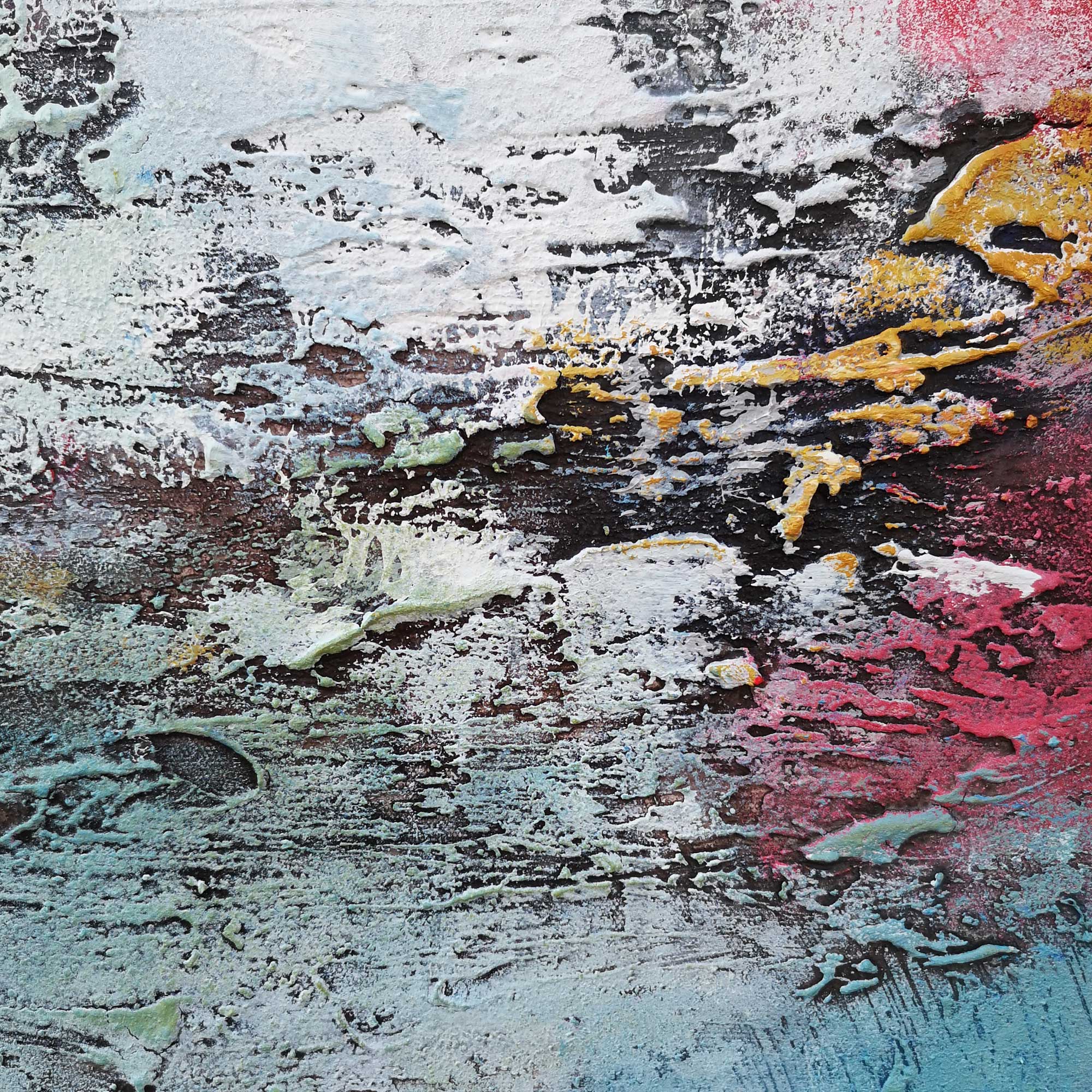 BLue Red Abstract Art #IS44