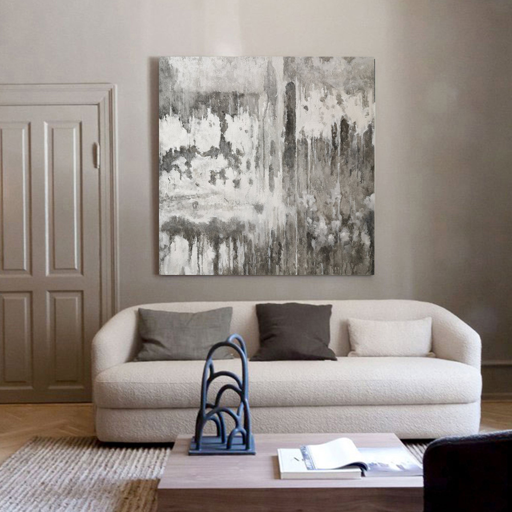 Grey Abstract Painting #IS28