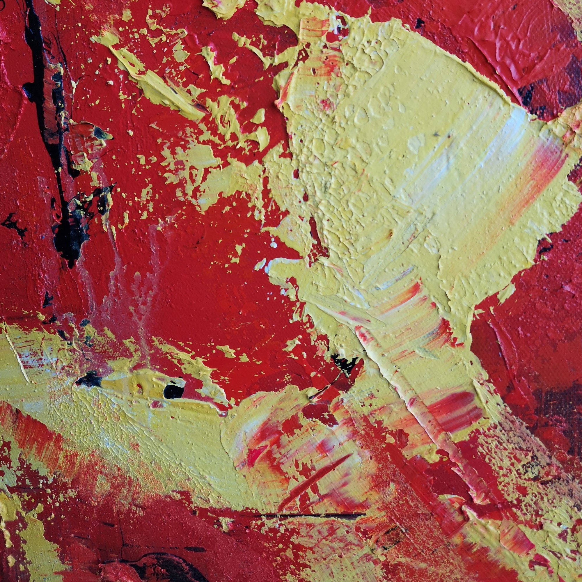 Red Yellow Abstract Art #IS13