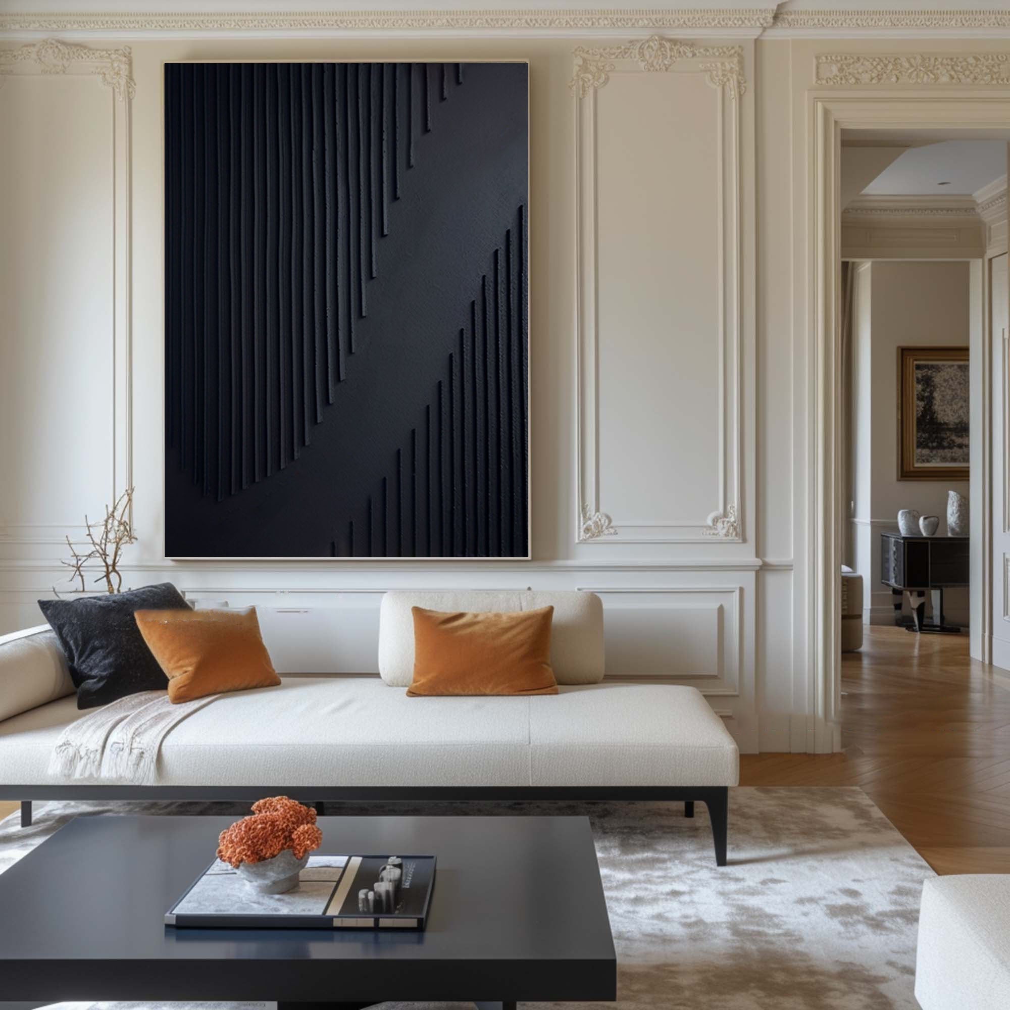 Black Minimalist Painting #BM 061