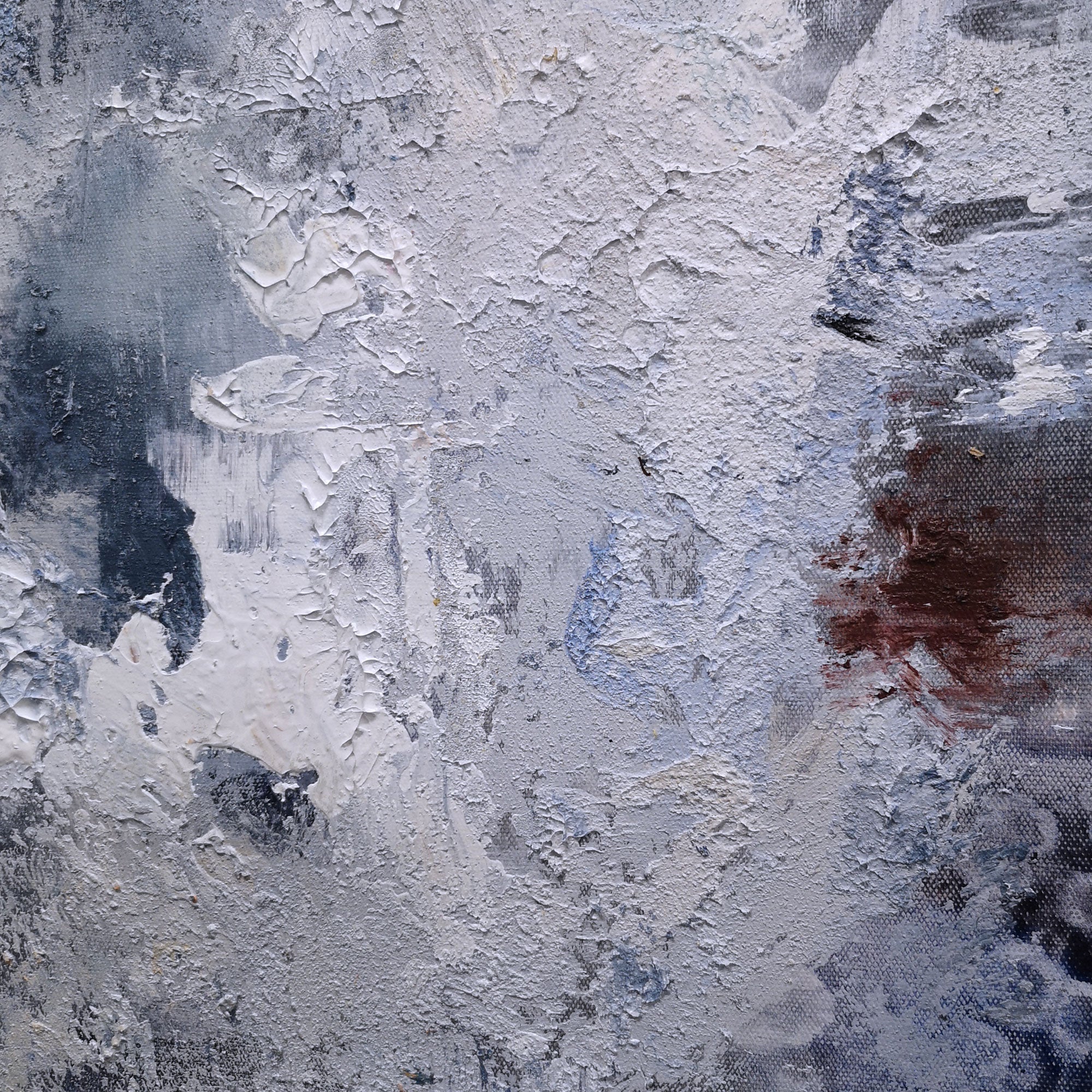 Square Blue Abstract Painting #IS41