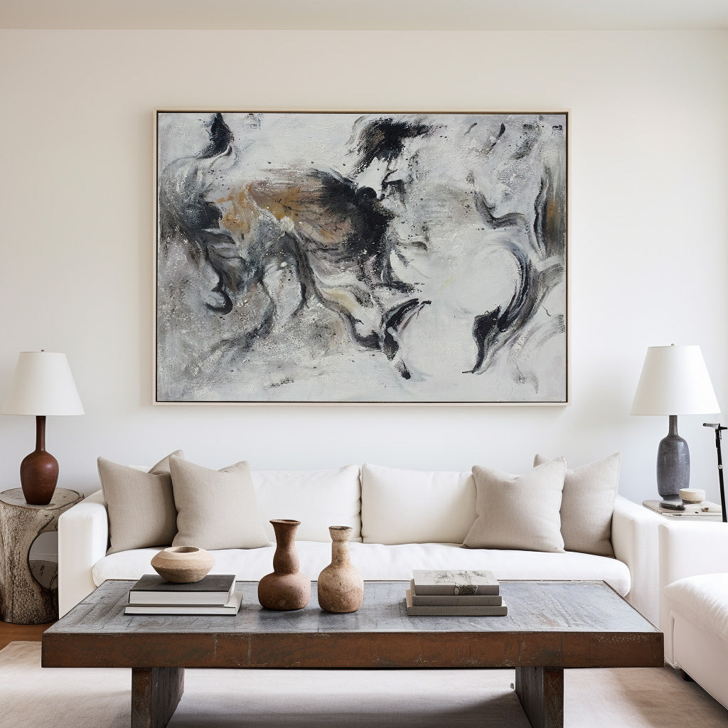 Black And White Abstract Art #ABAH20