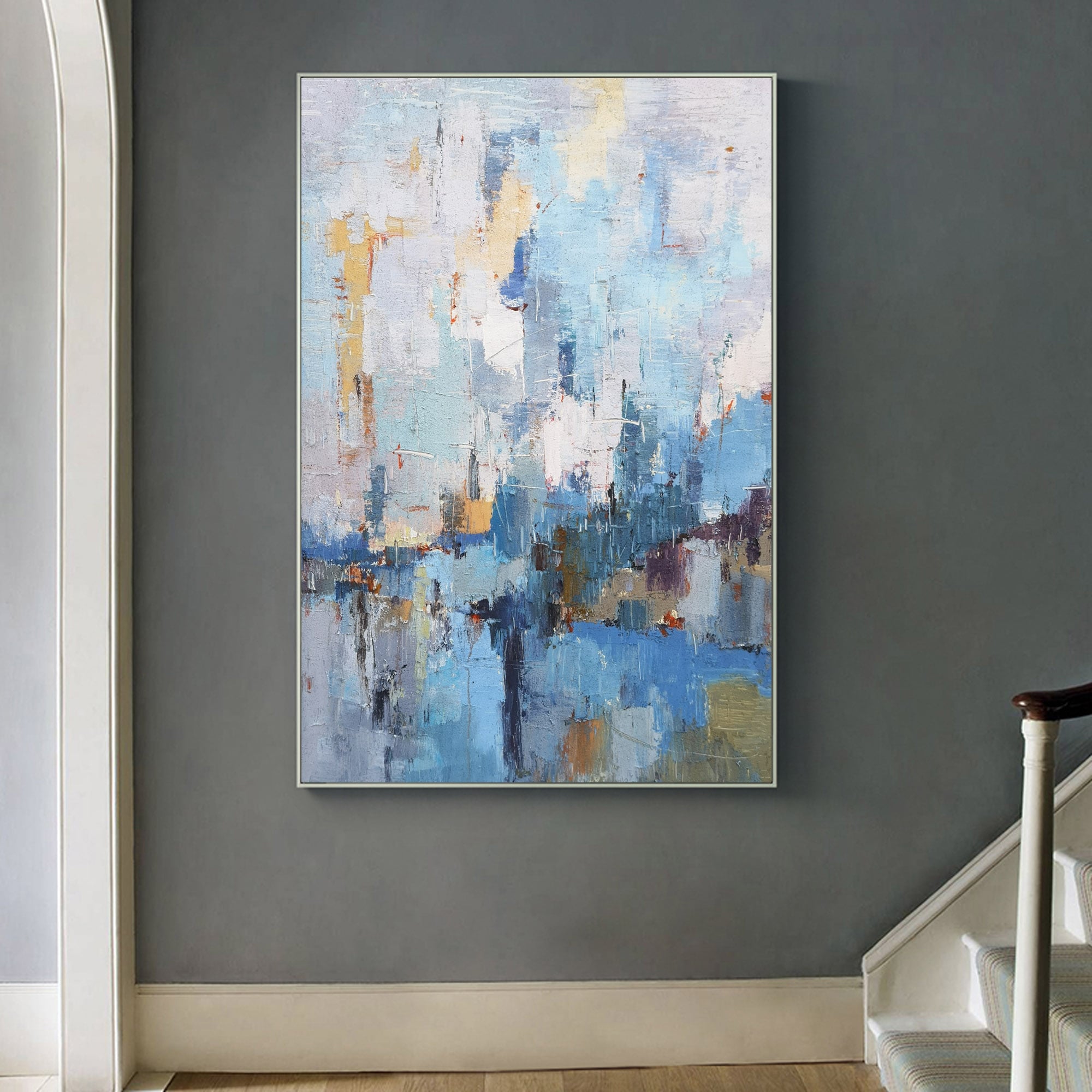 Peinture abstraite de paysage marin #ABSV07