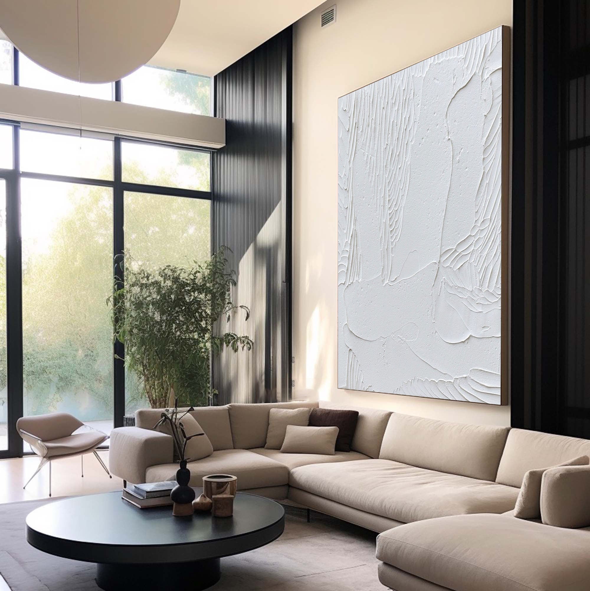 White Minimalist Painting #WM 024
