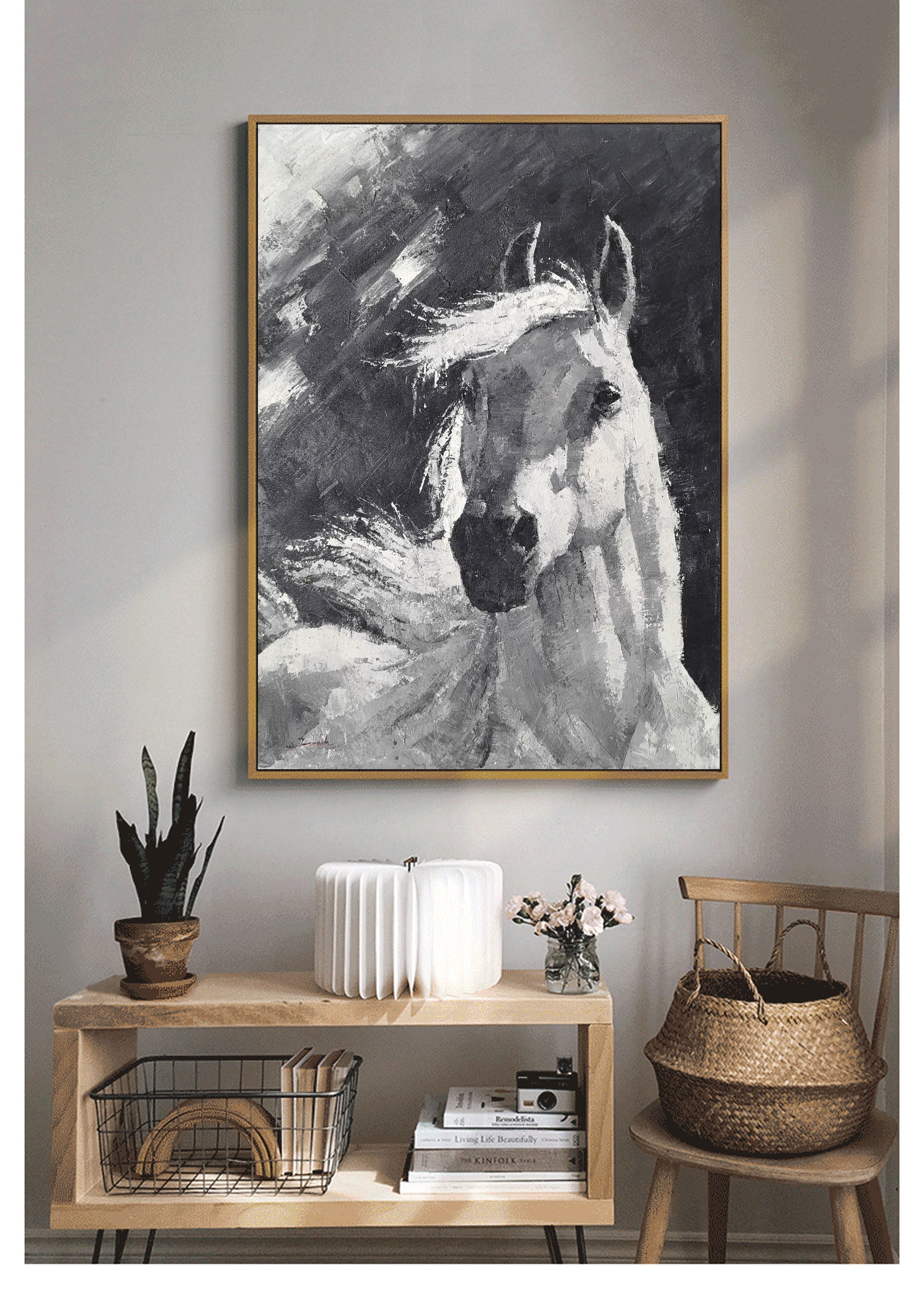 Horse Abstract Painting #ANH19