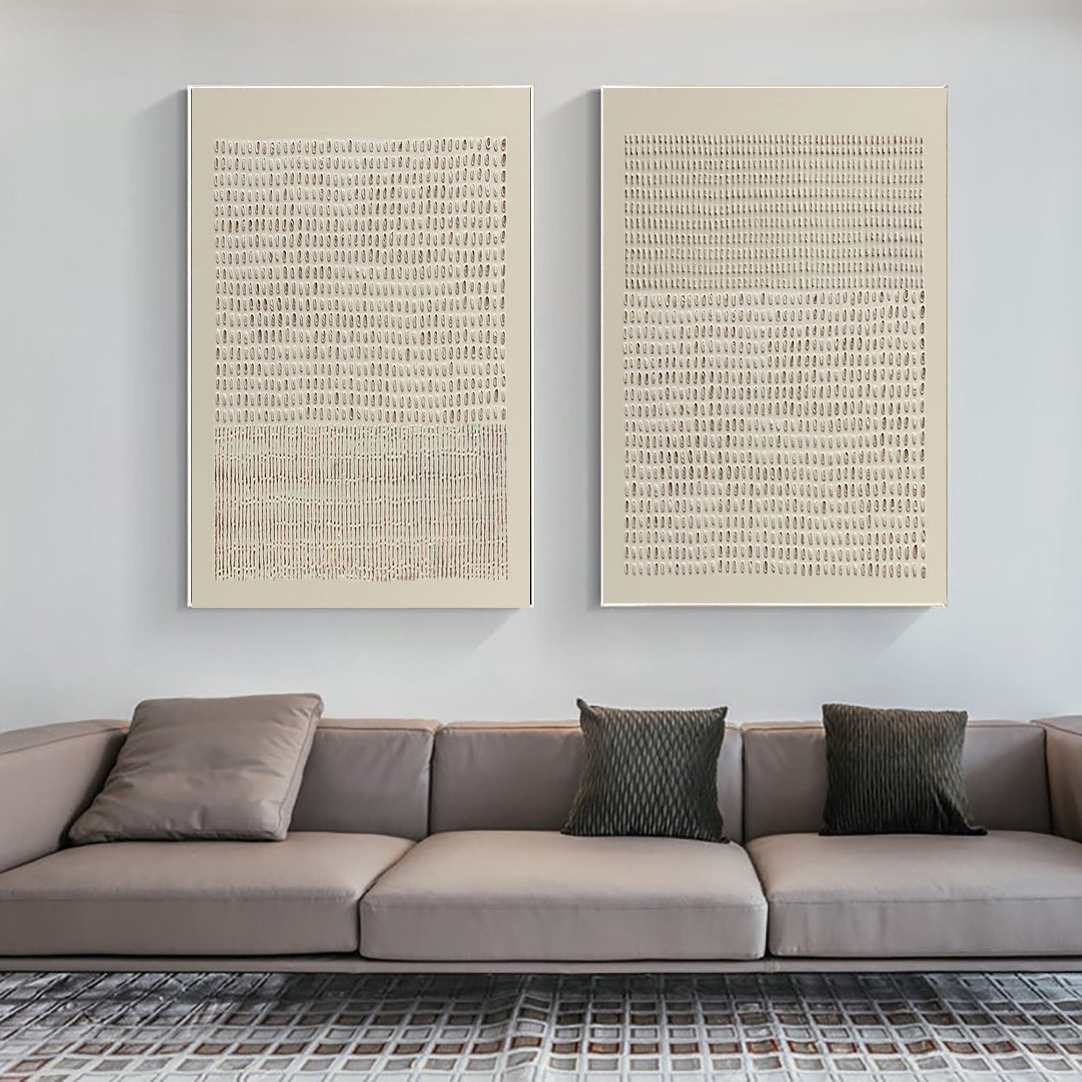 Contemporary Minimalist Wabi Sabi Art Set #WS 032