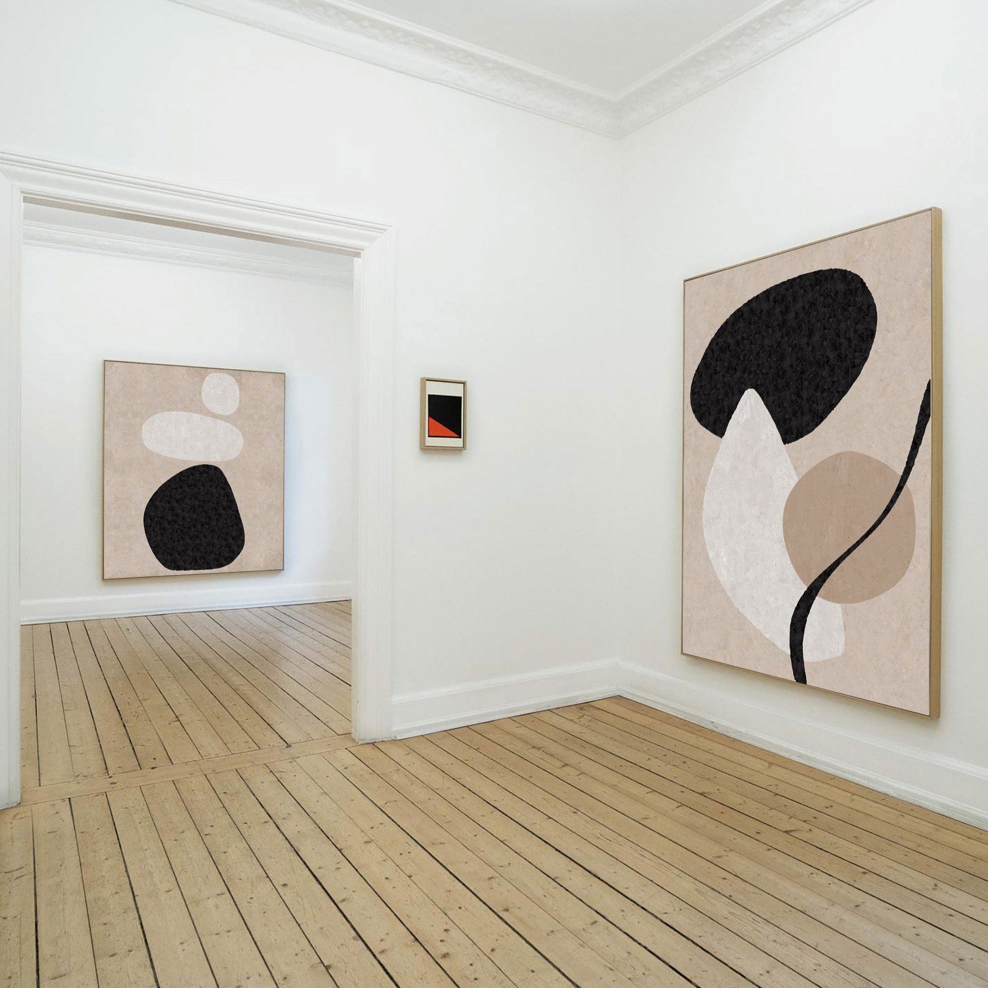 Beige abstrakte Kunst #ABAO33