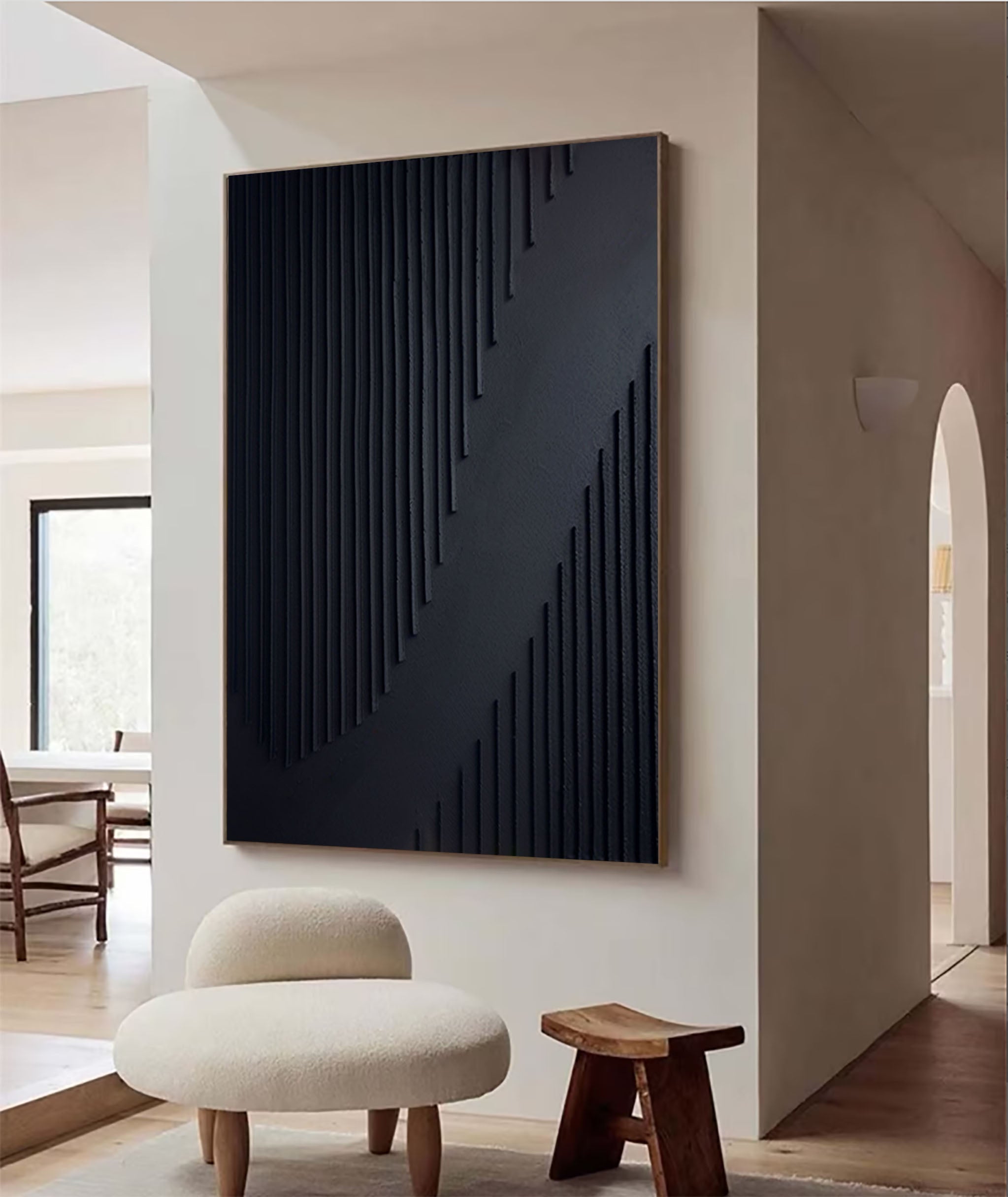 Black Minimalist Painting #BM 061