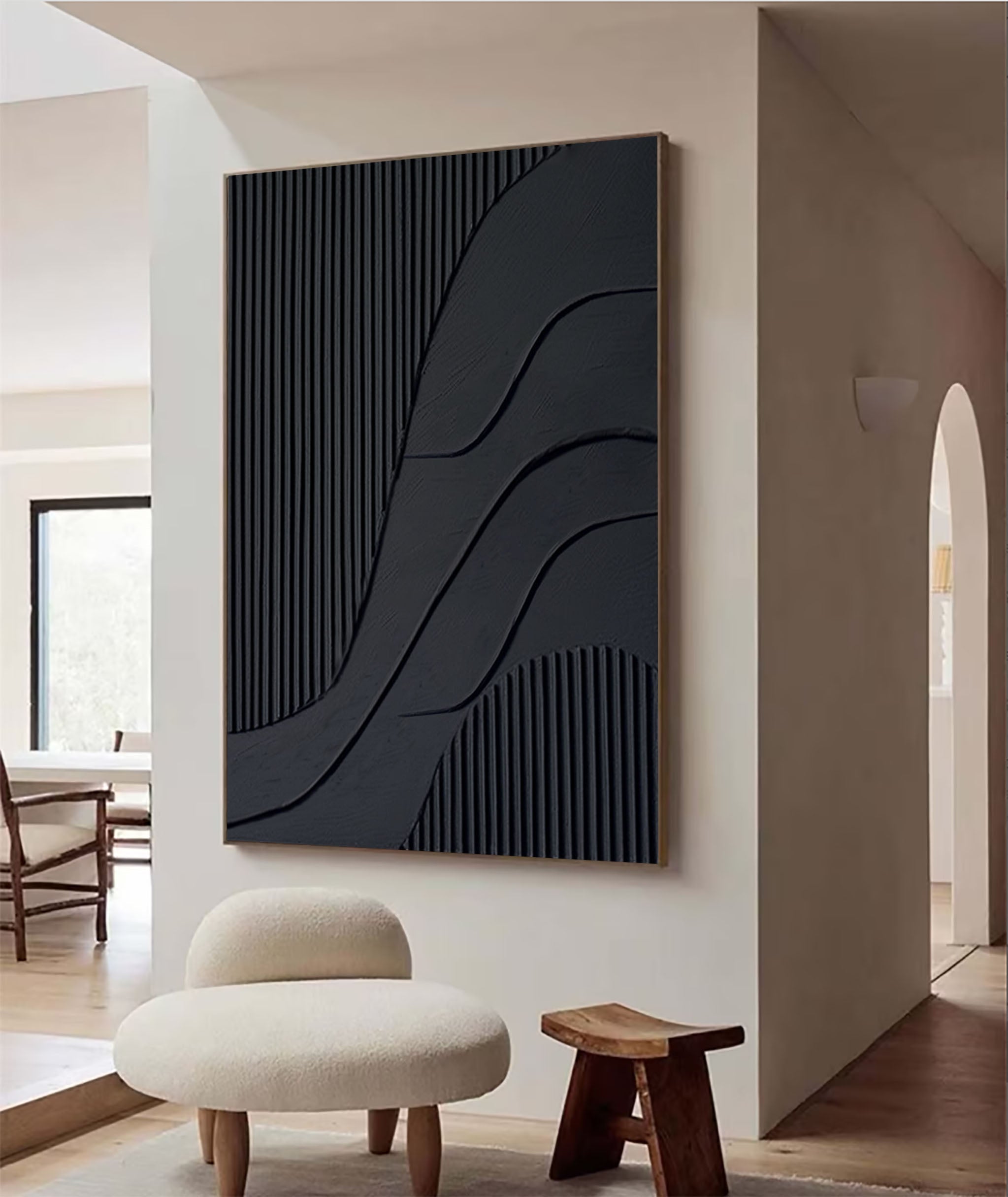 Black Minimalist Painting #BM 073