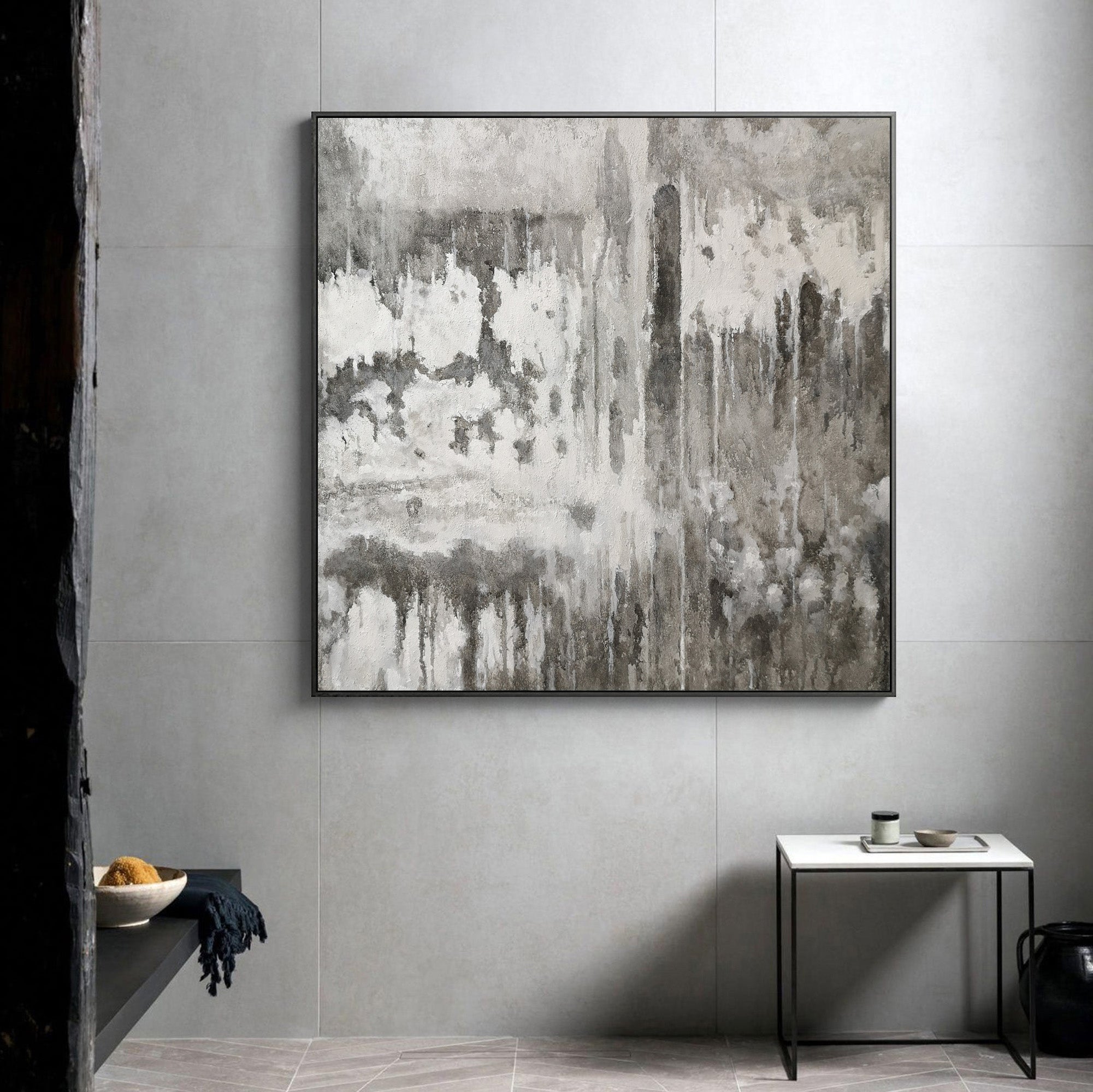 Grey Abstract Painting #IS28