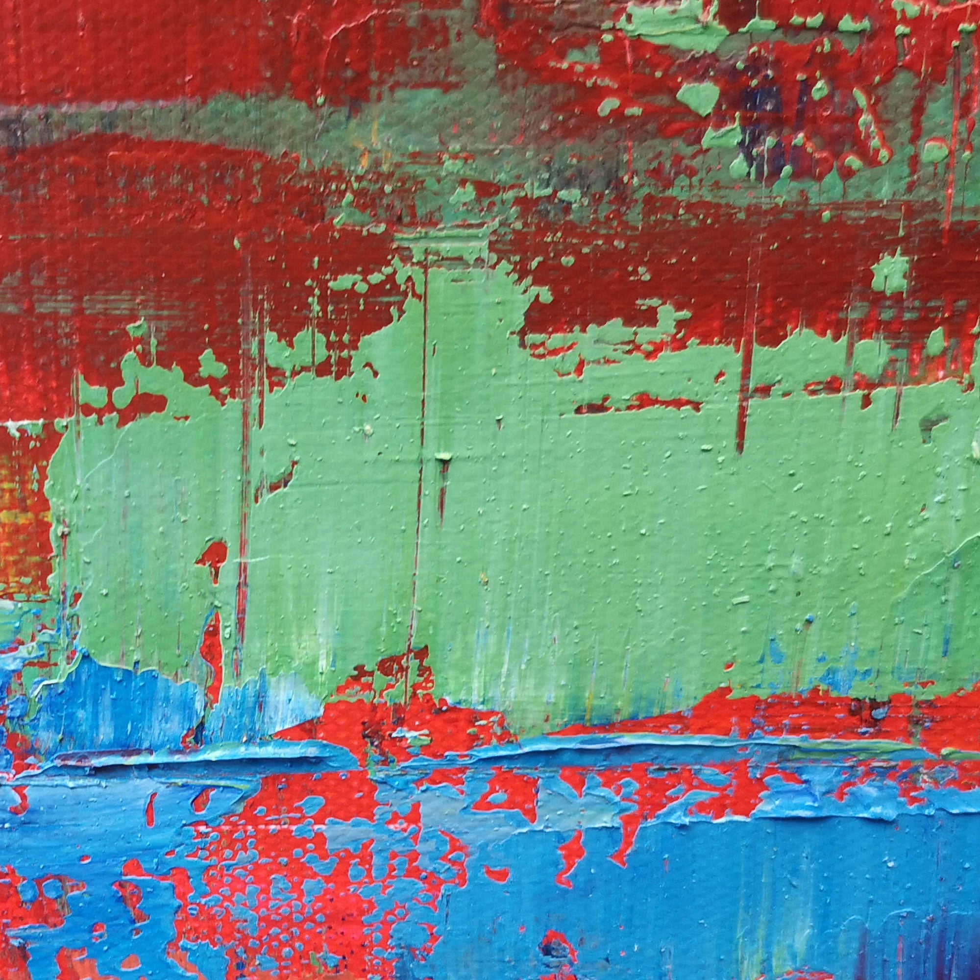 Red Abstract Art #IS07