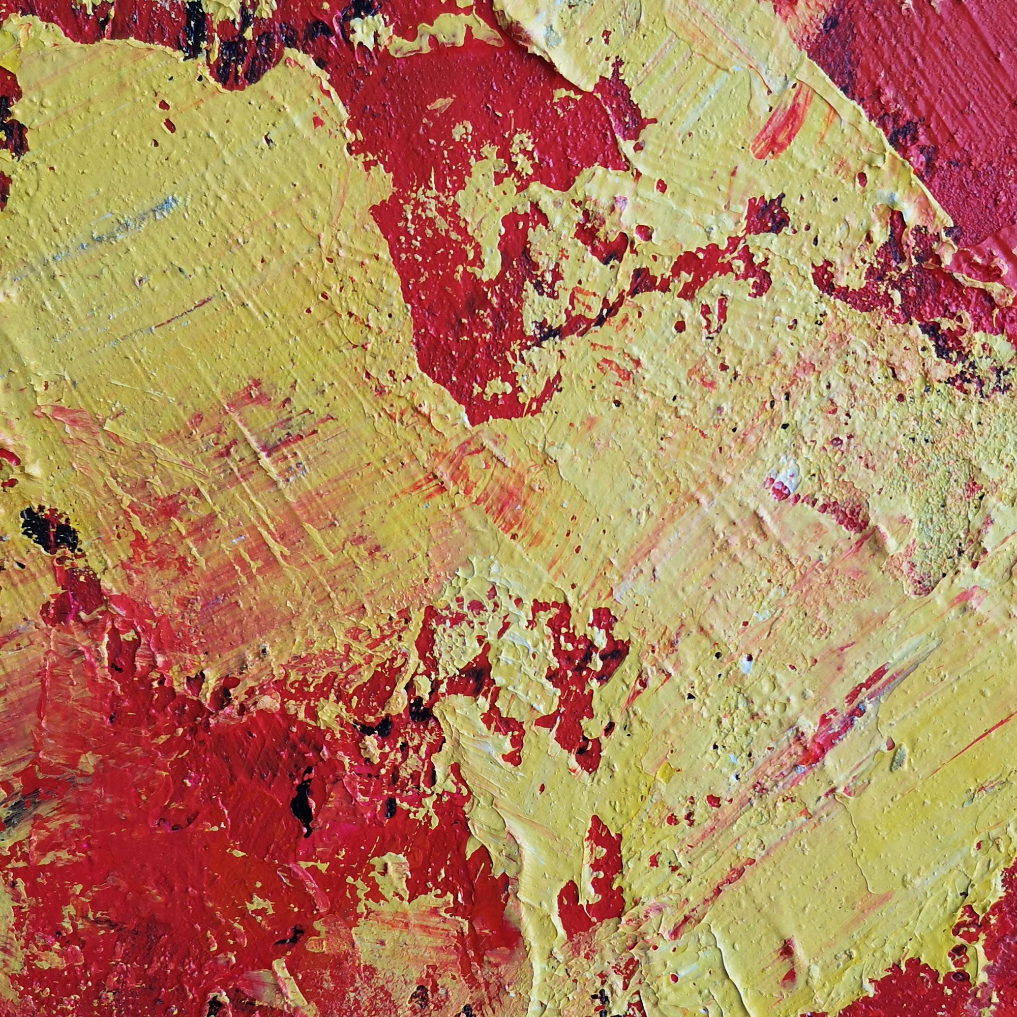 Red Yellow Abstract Art #IS13