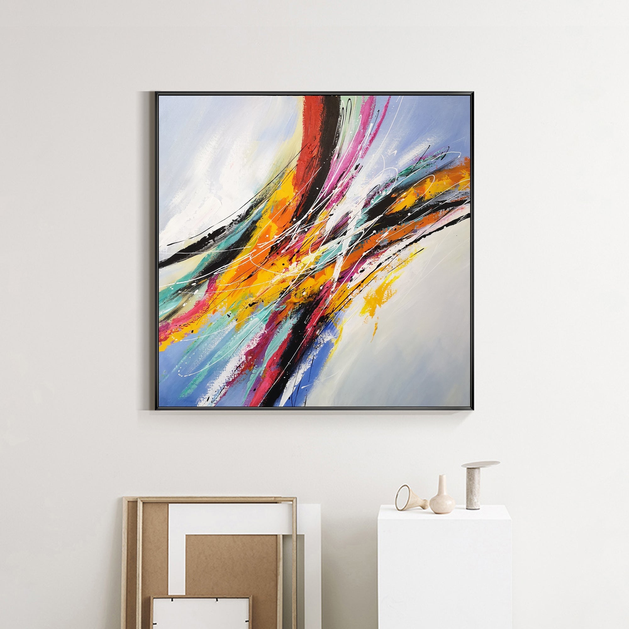 Square Abstract Painting #IS32