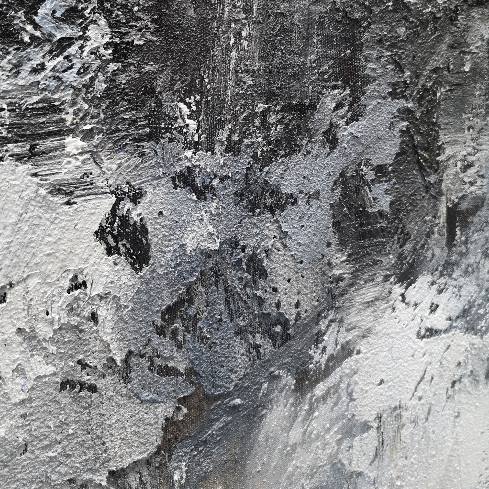 Grey White Abstract Painting #IS03