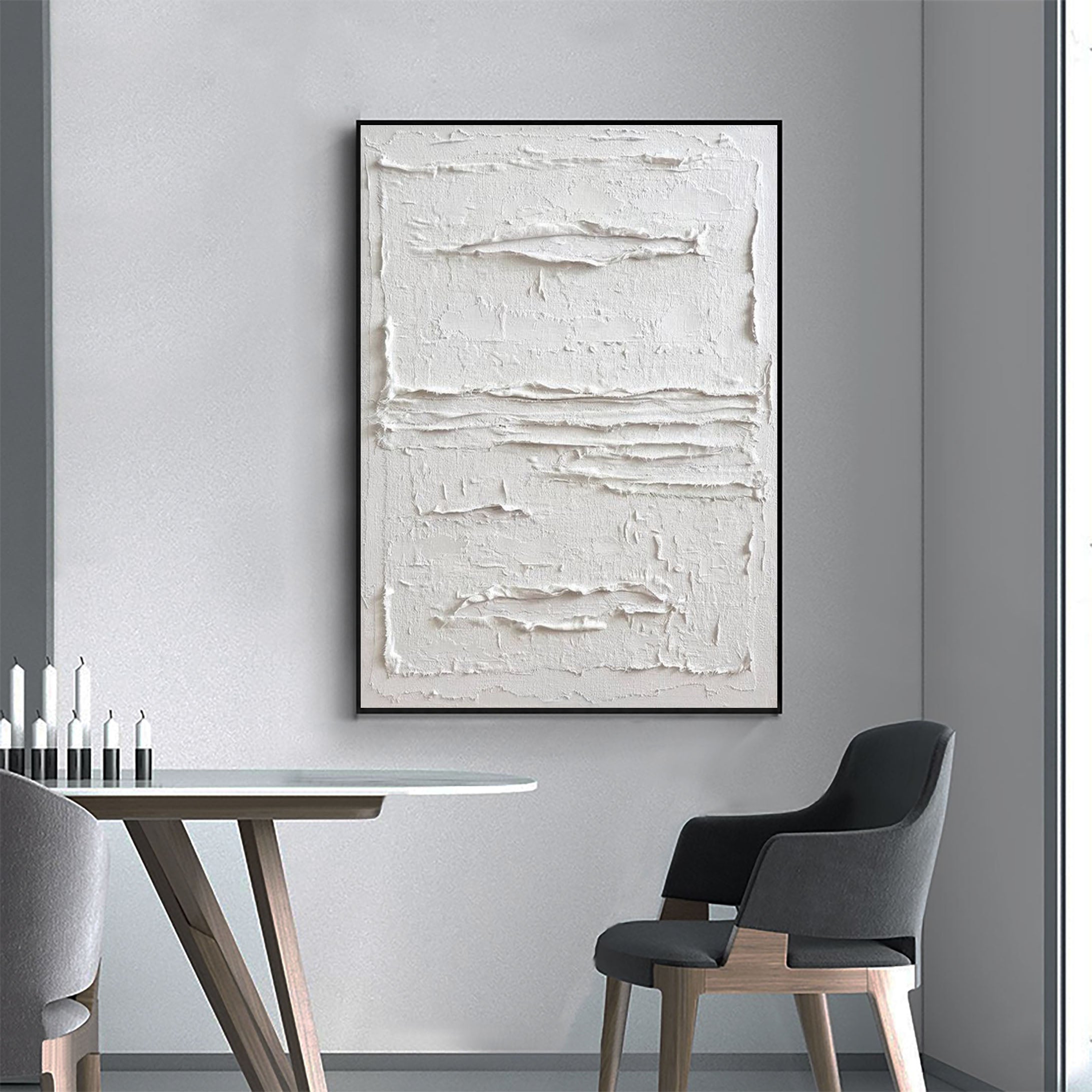 White Minimalist Painting #WM 015