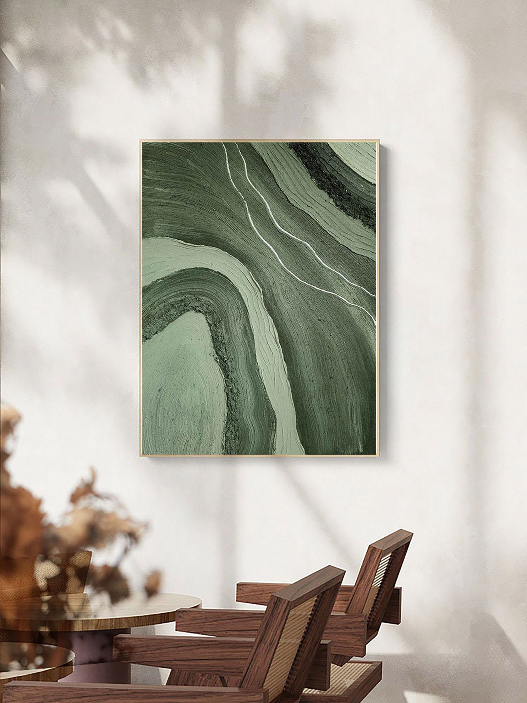 Blue & Green Minimalist Painting #BGM 021