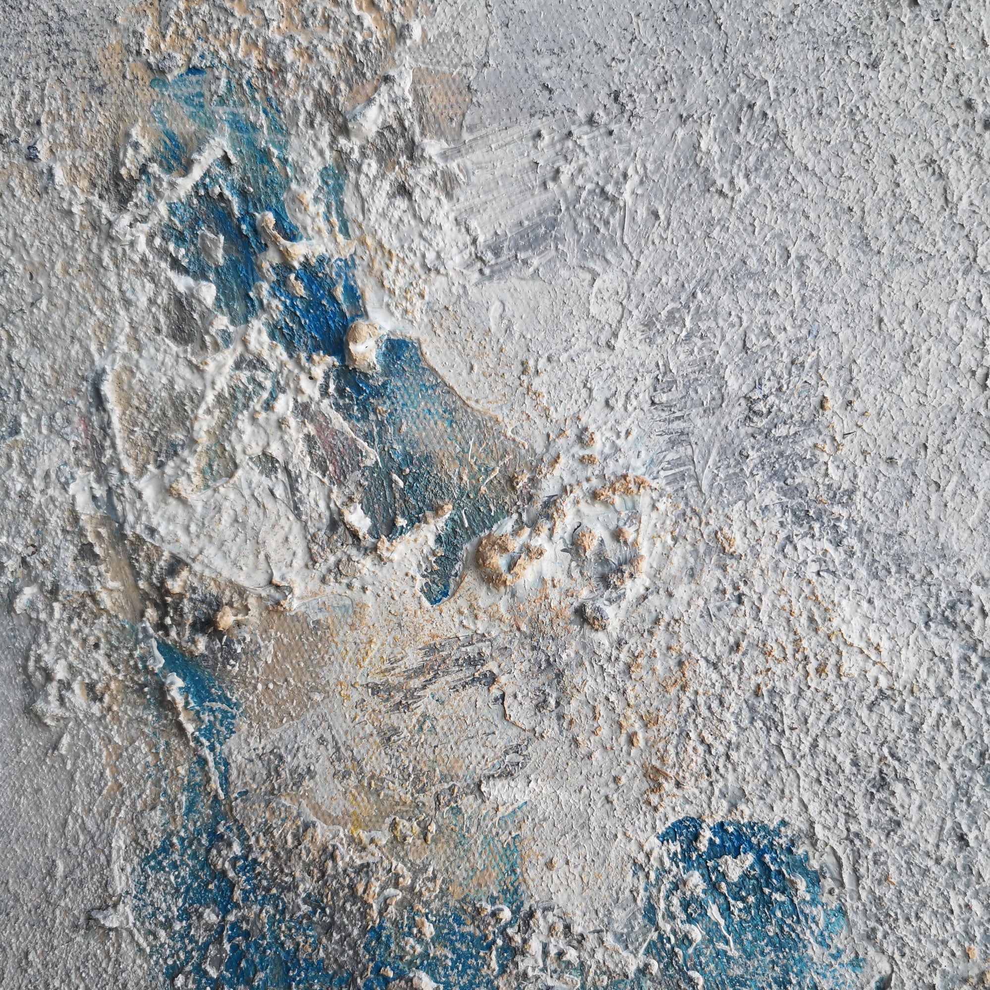 Blue Yellow Abstract Art #IS06