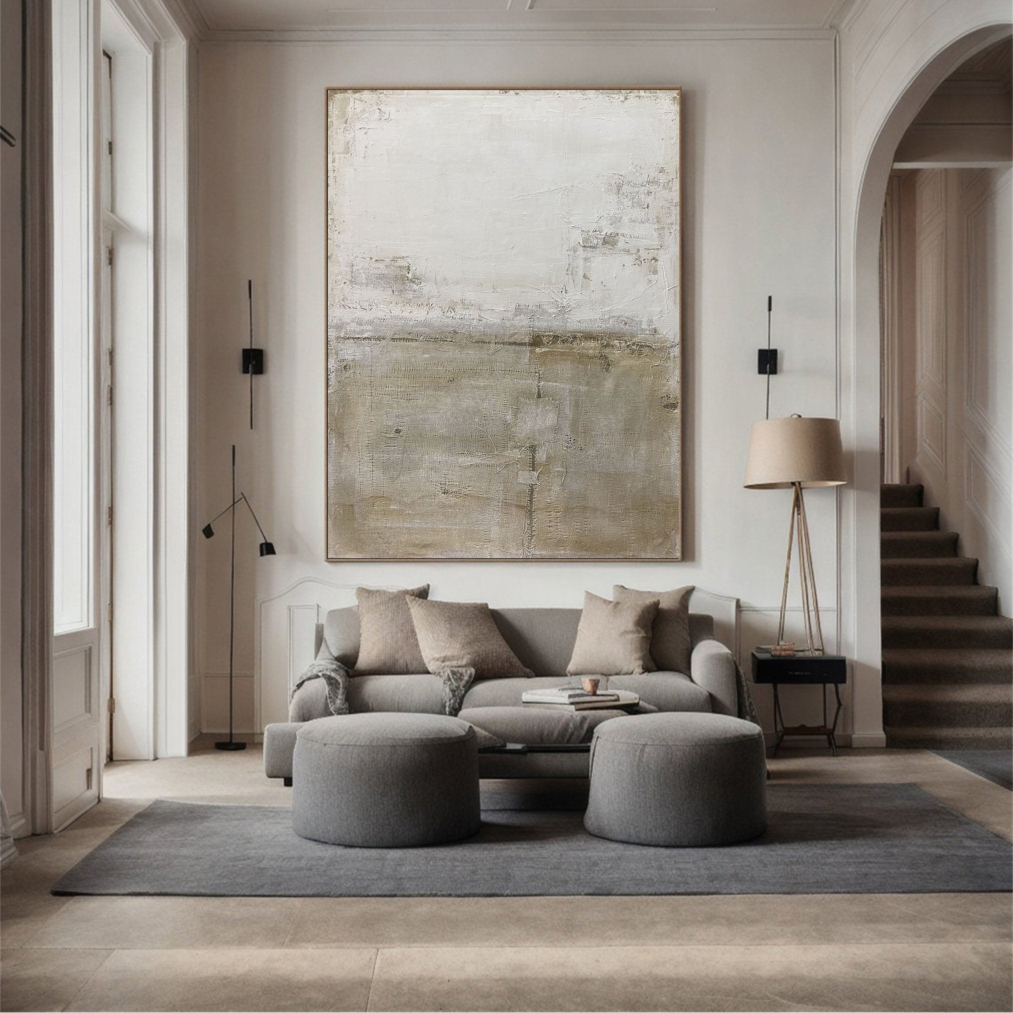 Grey Abstract Painting #GAP 012