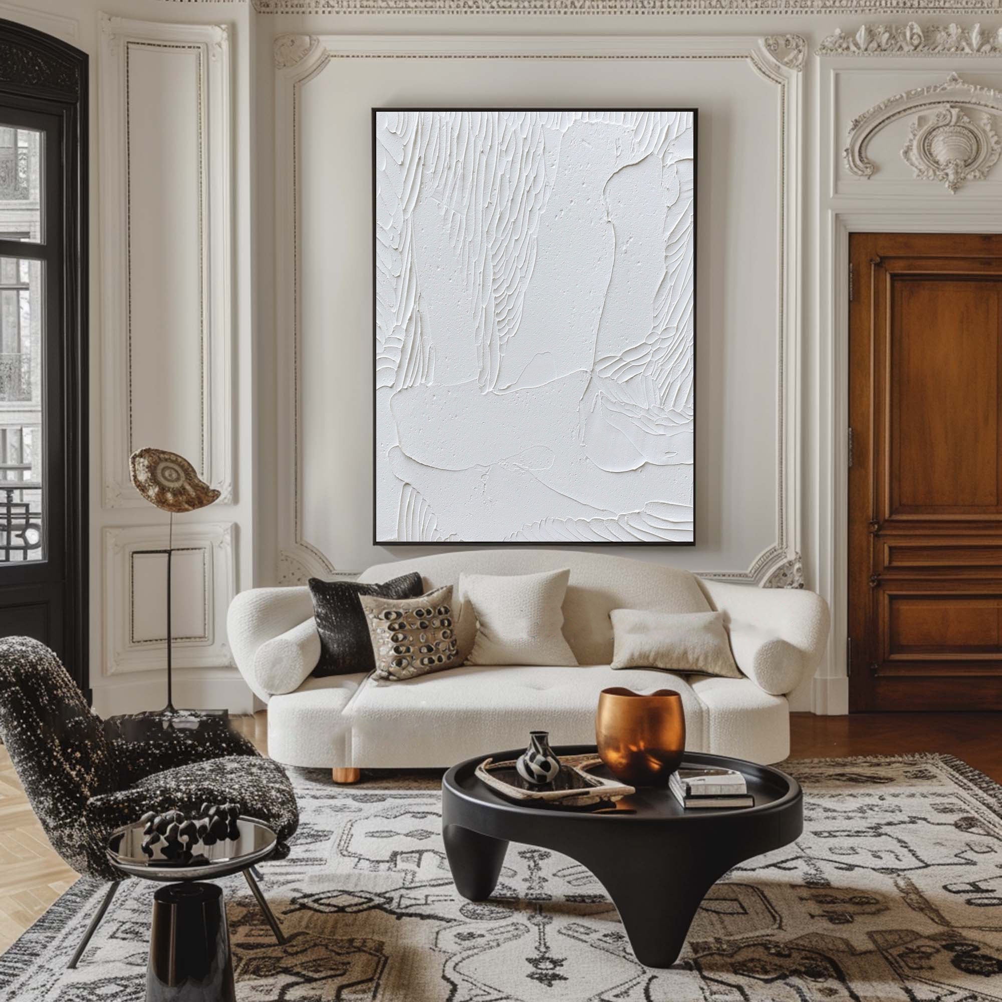 White Minimalist Painting #WM 024