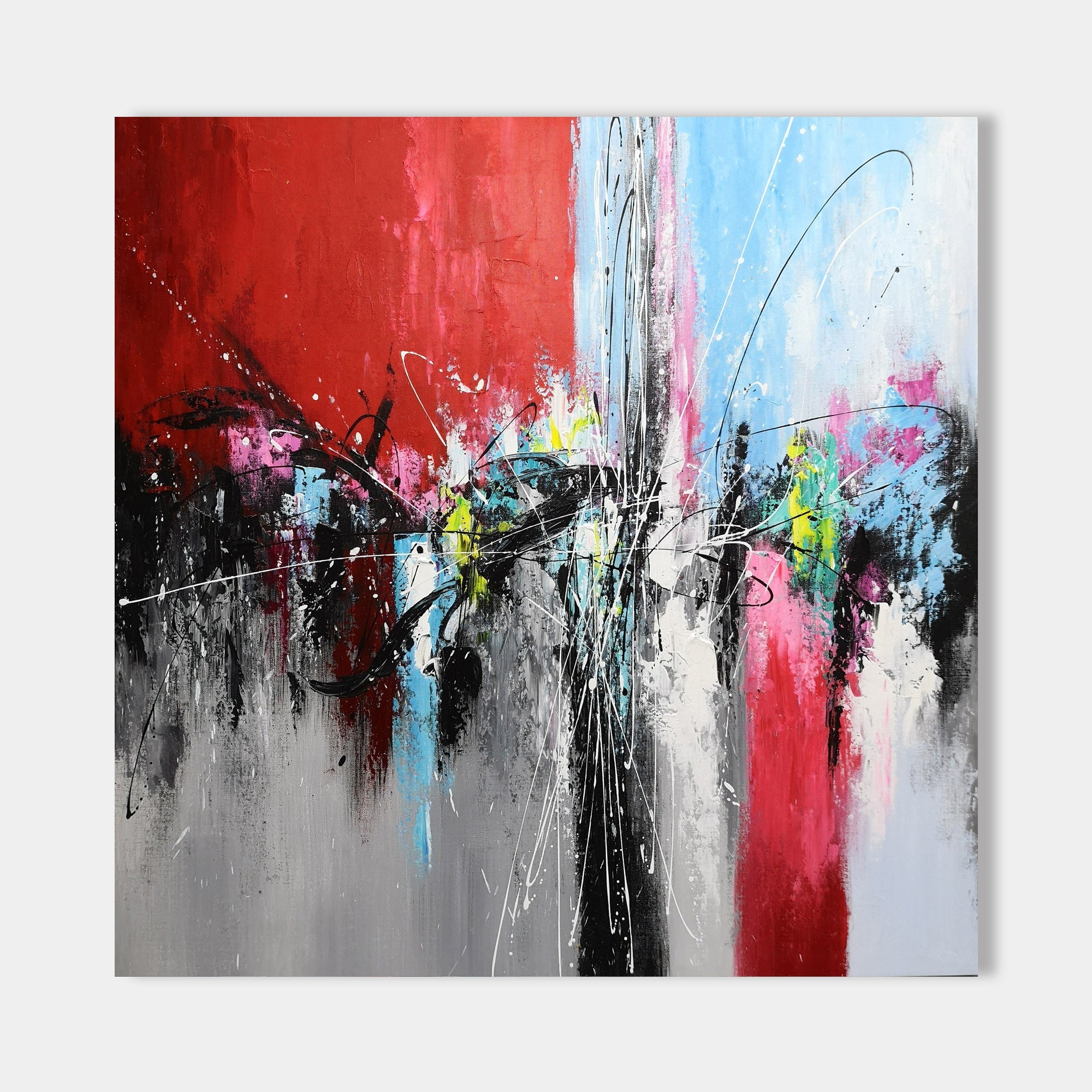 Square Abstract Painting #IS33