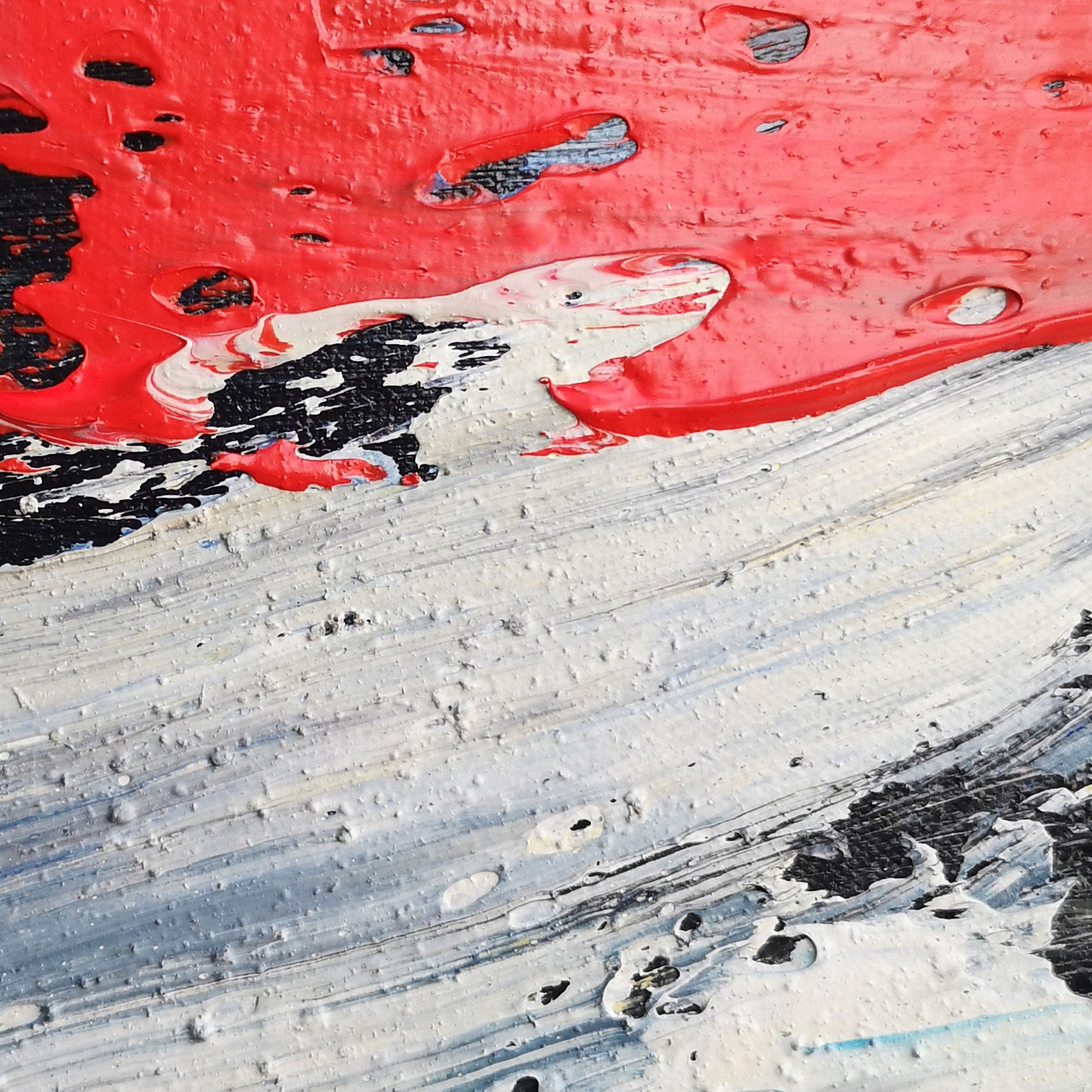 Blue Red Abstract Painting #IS15