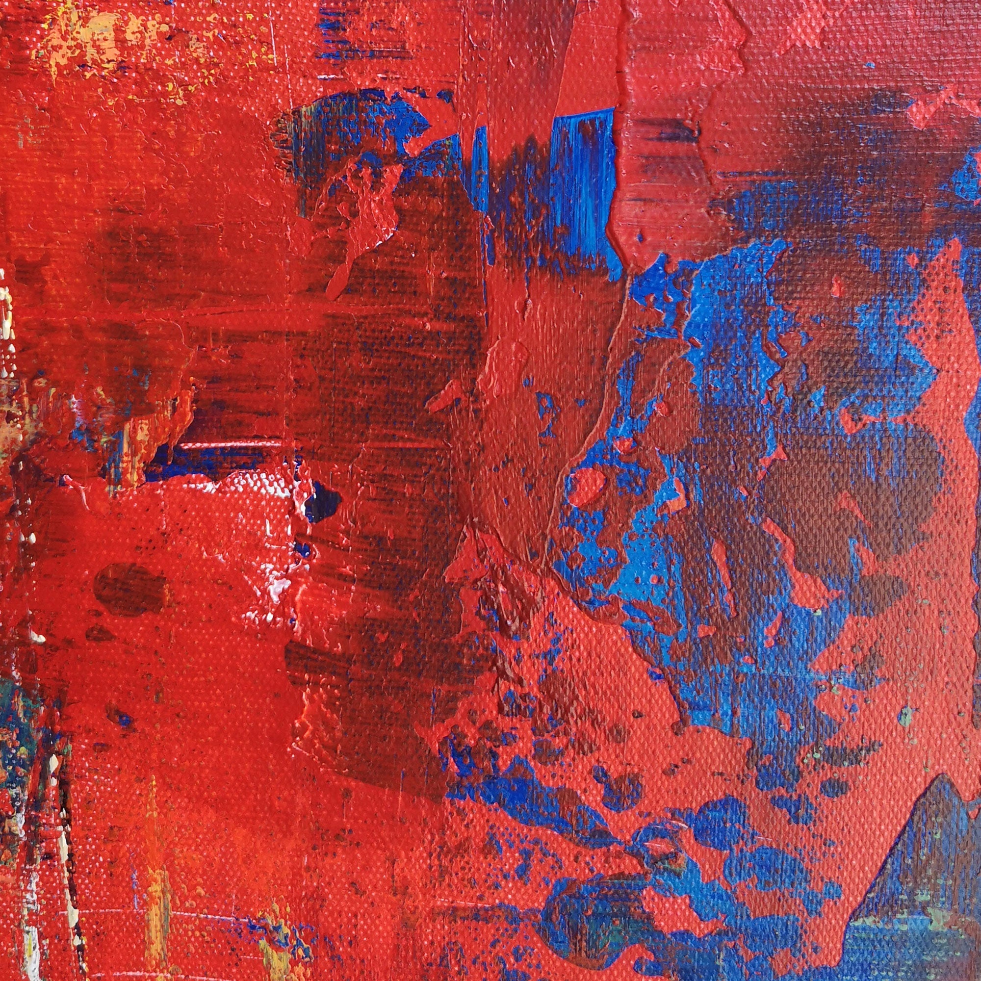 Red Abstract Art #IS07
