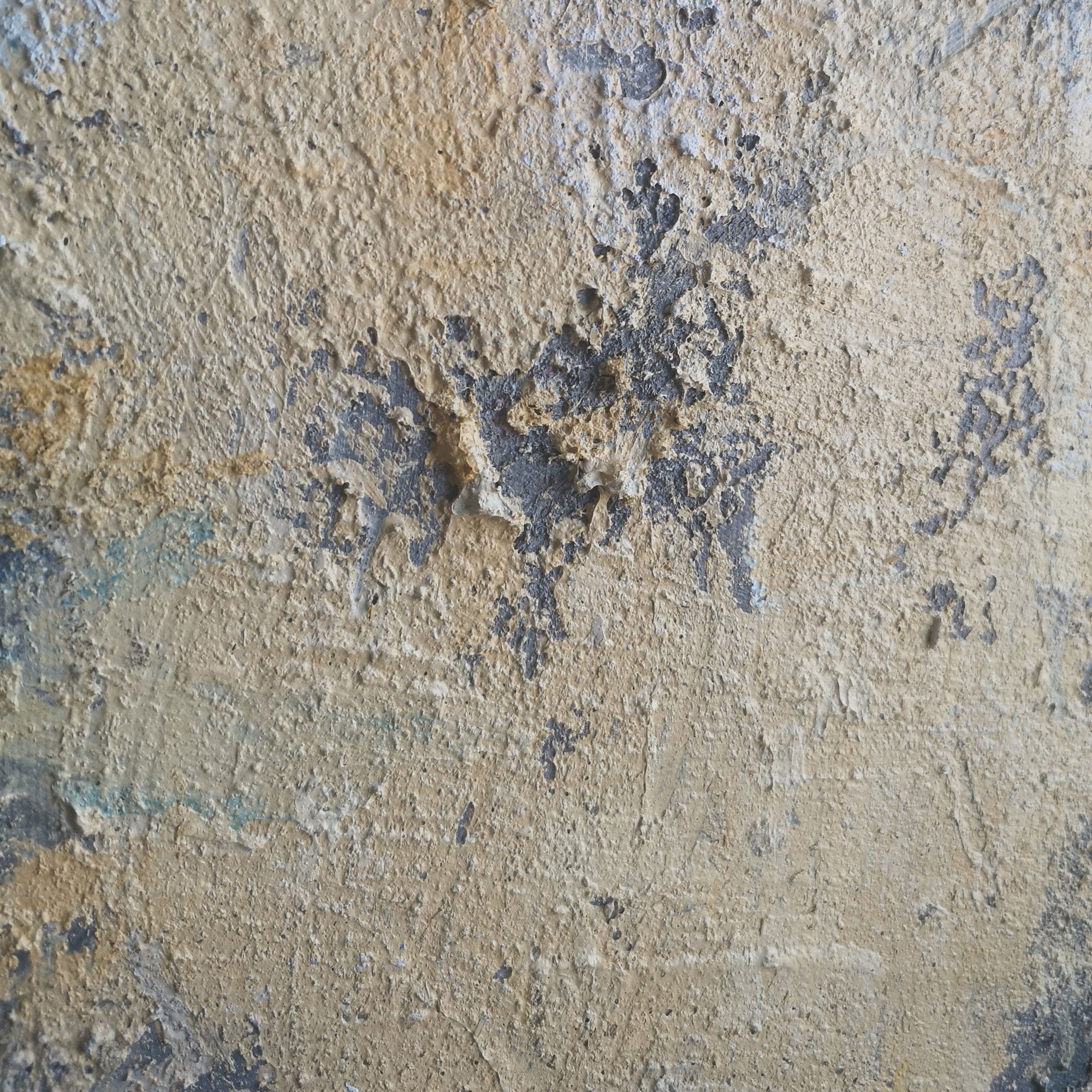Yellow Grey Abstract Painting #IS11