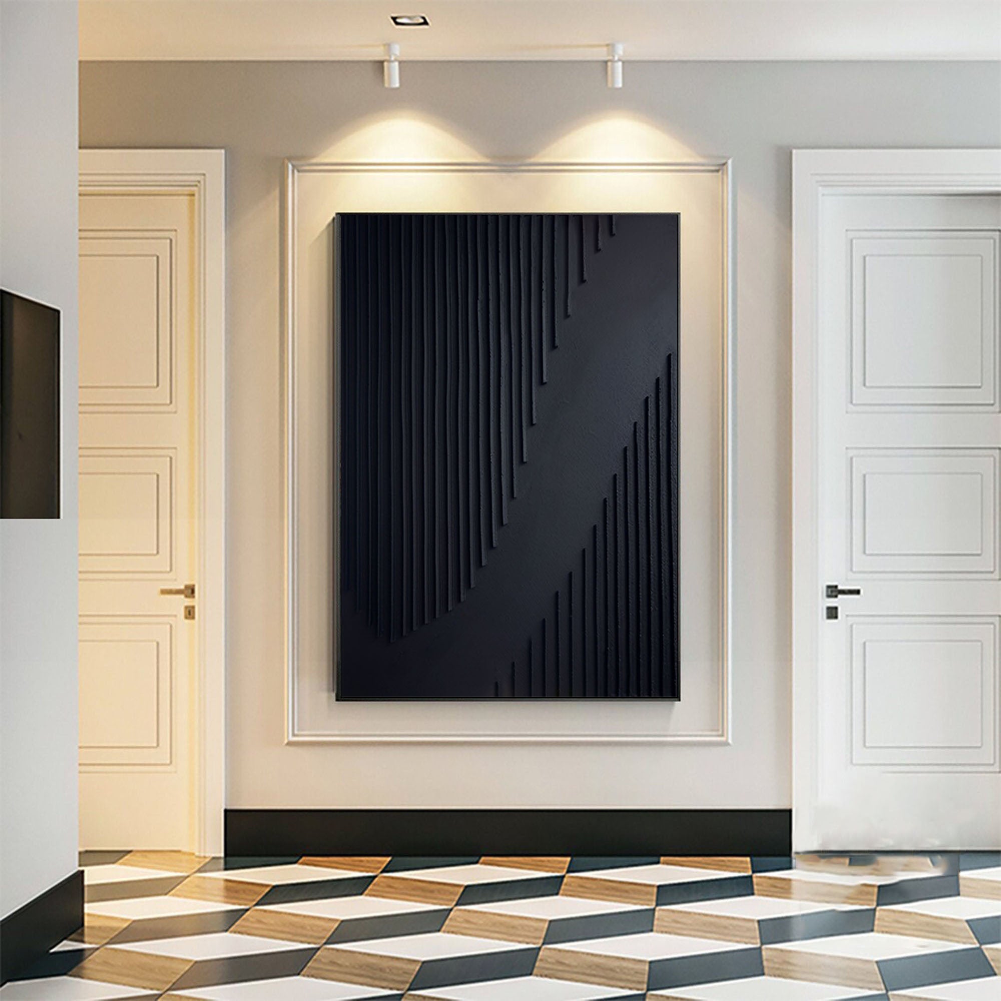 Black Minimalist Painting #BM 061