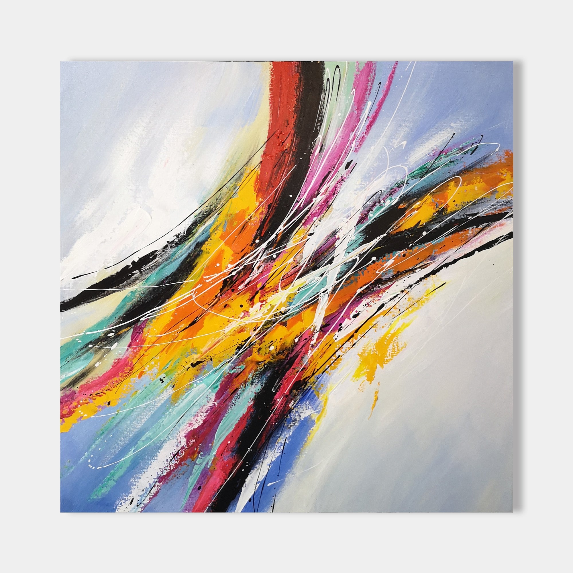 Square Abstract Painting #IS32