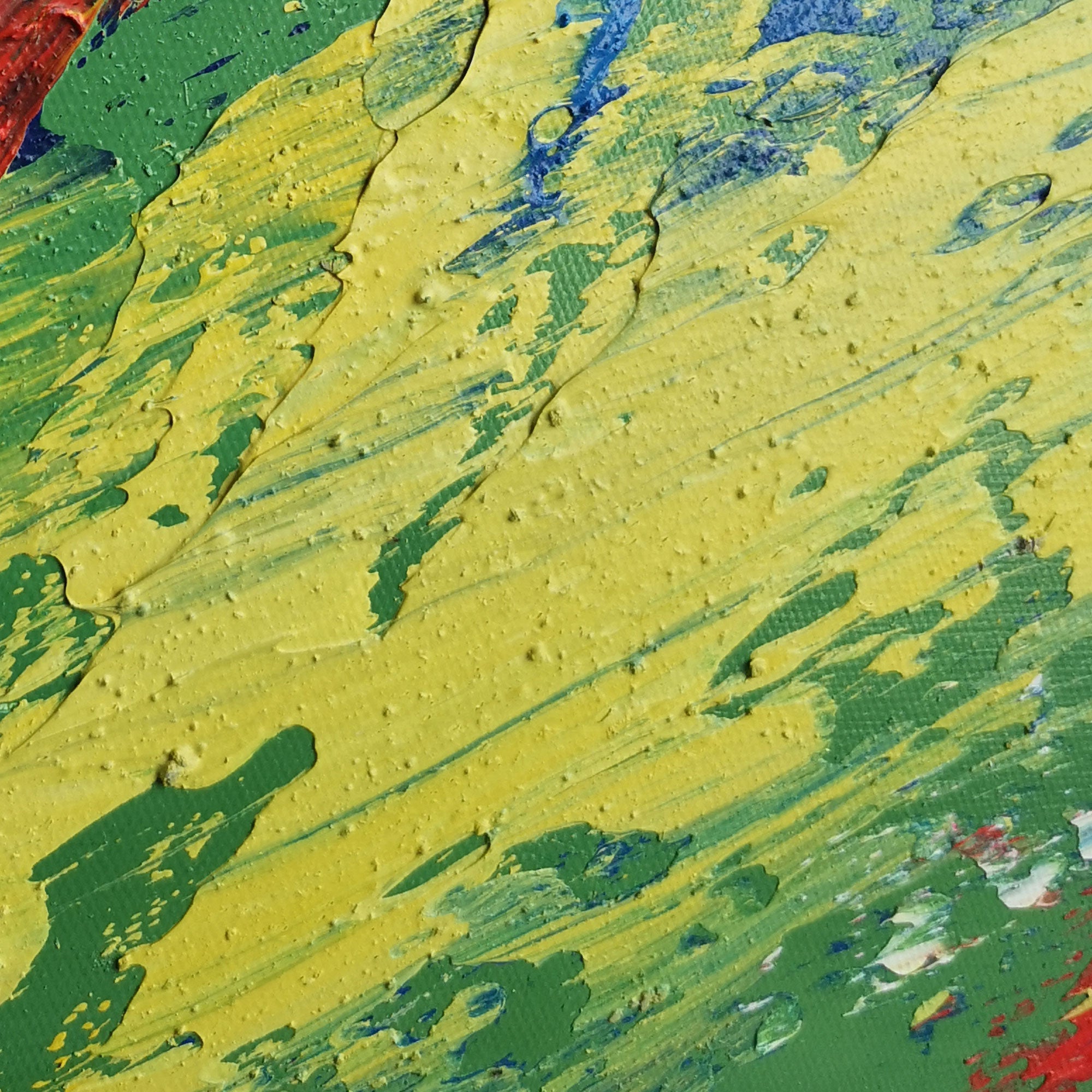 Blue Red Abstract Painting #IS17