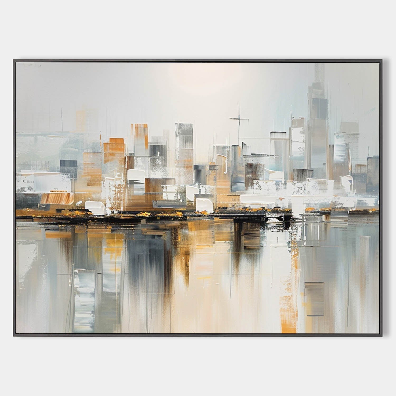 Large Abstract Urban Painting #URH07