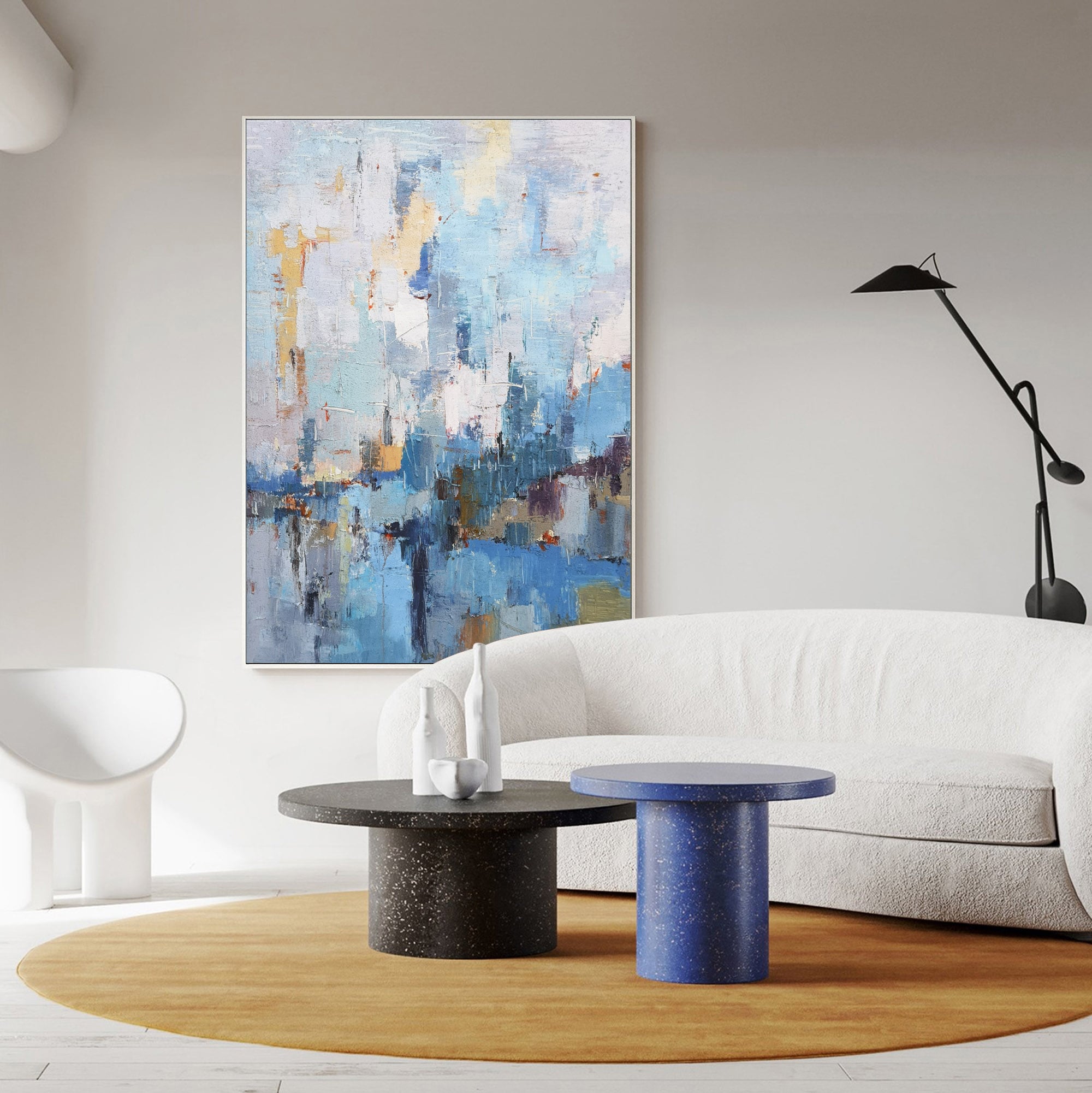 Peinture abstraite de paysage marin #ABSV07