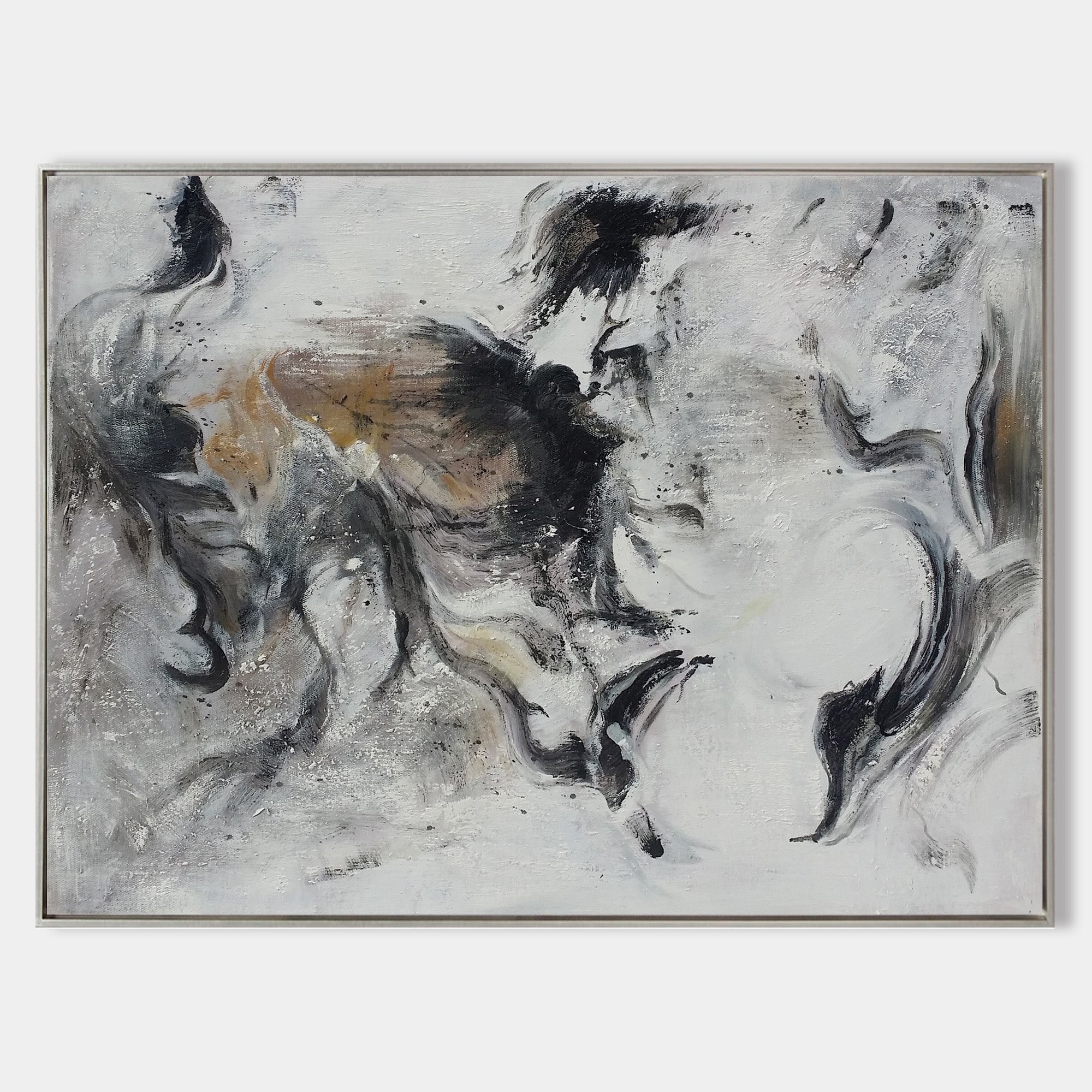 Black And White Abstract Art #ABAH20