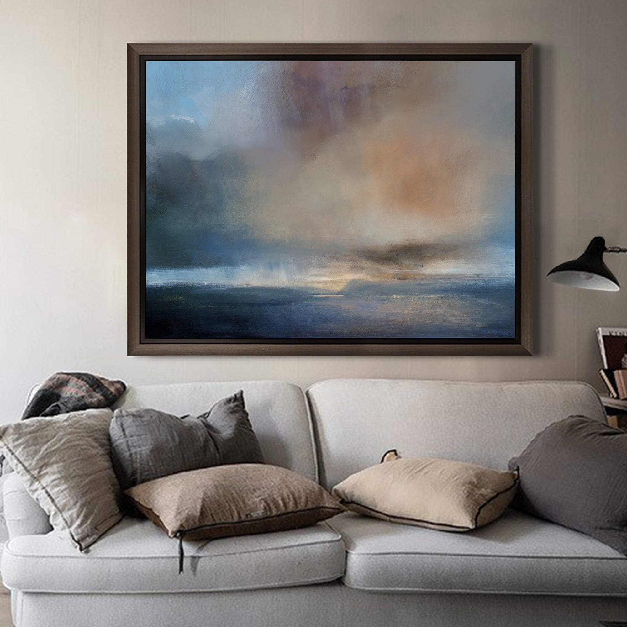 Abstract Sea Canvas Painting #ABSH27