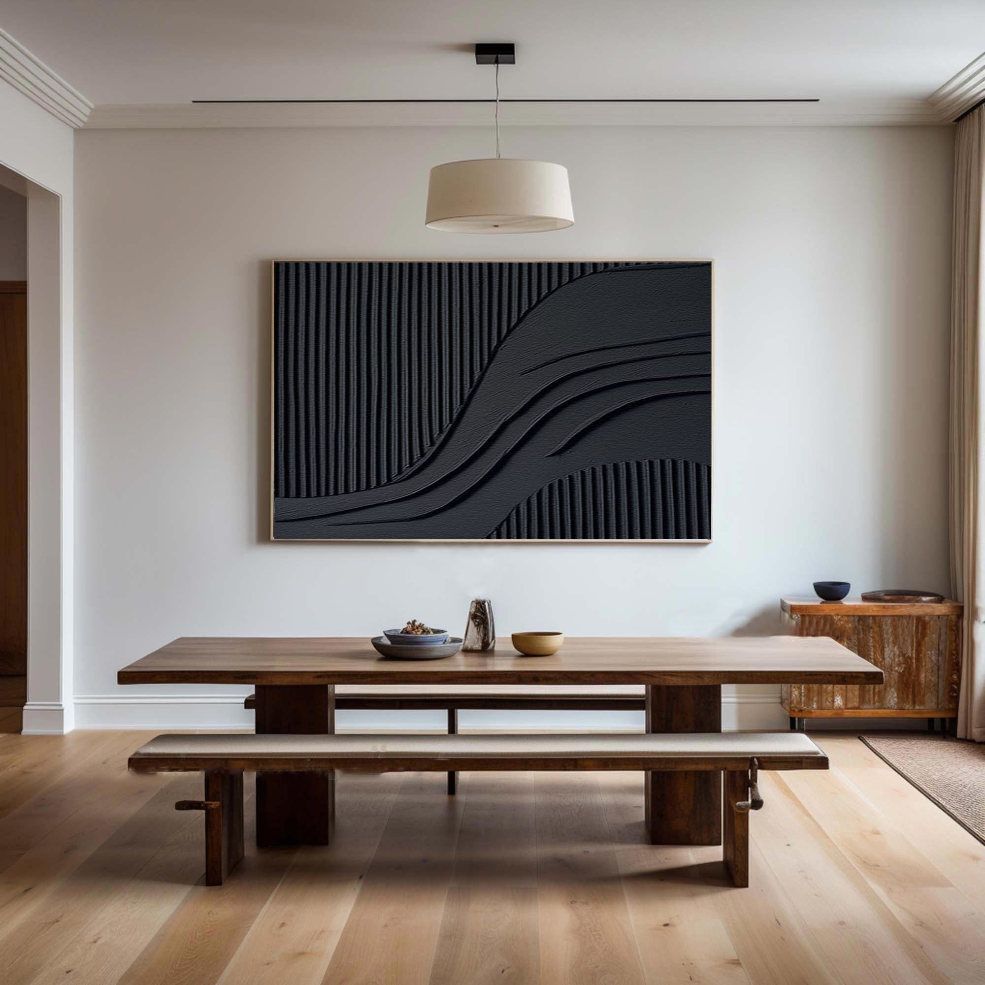 Black Minimalist Painting #BM 055